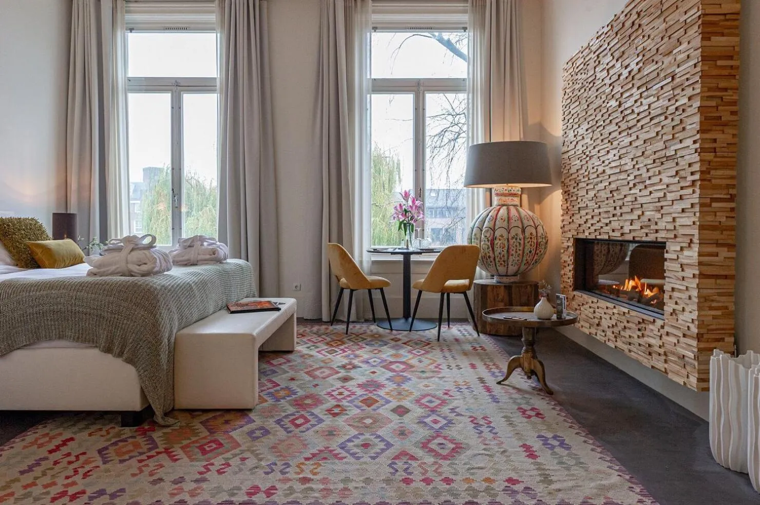 Seating area in Bossche Suites Stationsweg