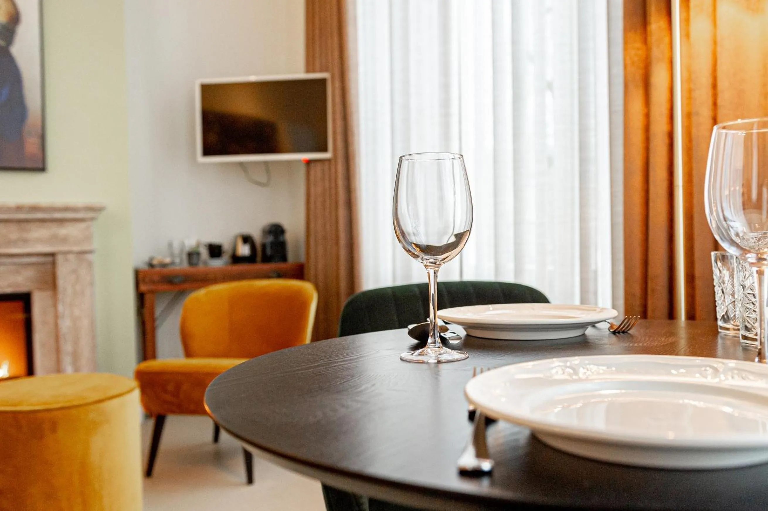 Seating area in Bossche Suites Stationsweg