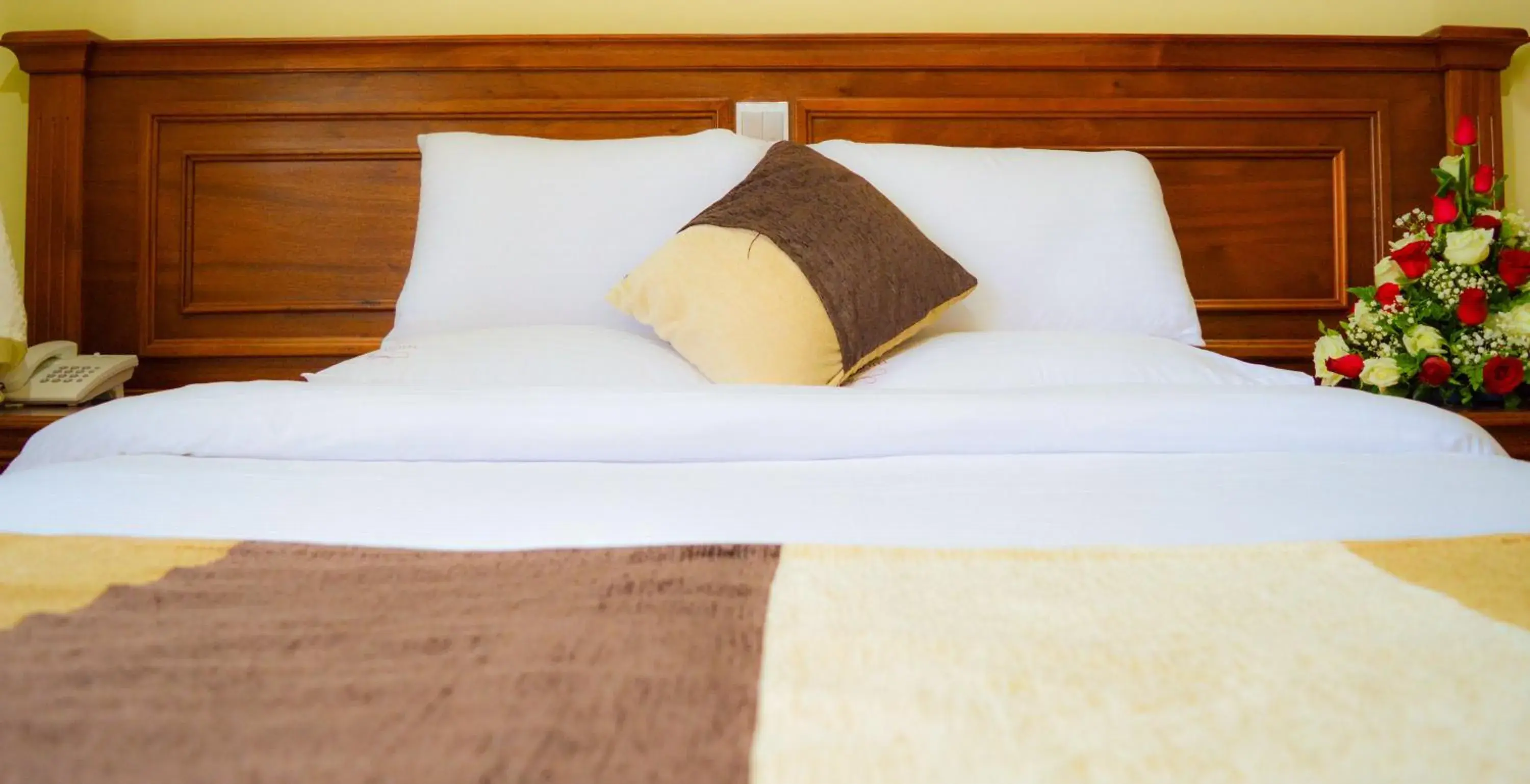 Bed in Red Ruby Hotel Bed in Red Ruby Hotel