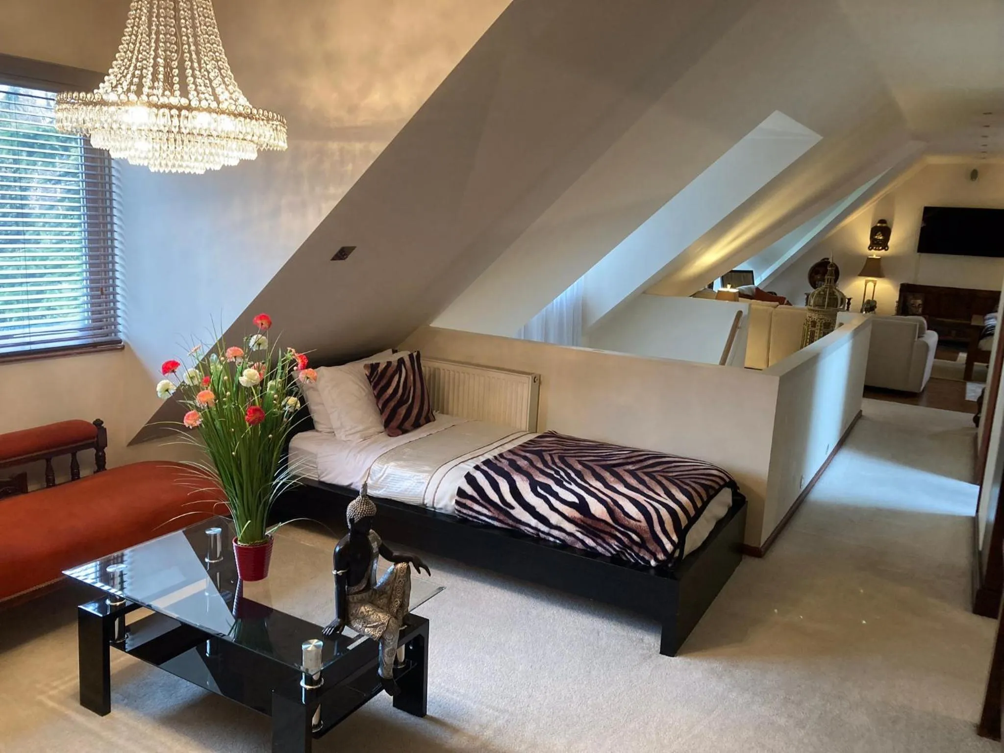 Bed in The Lodge at Ruddington