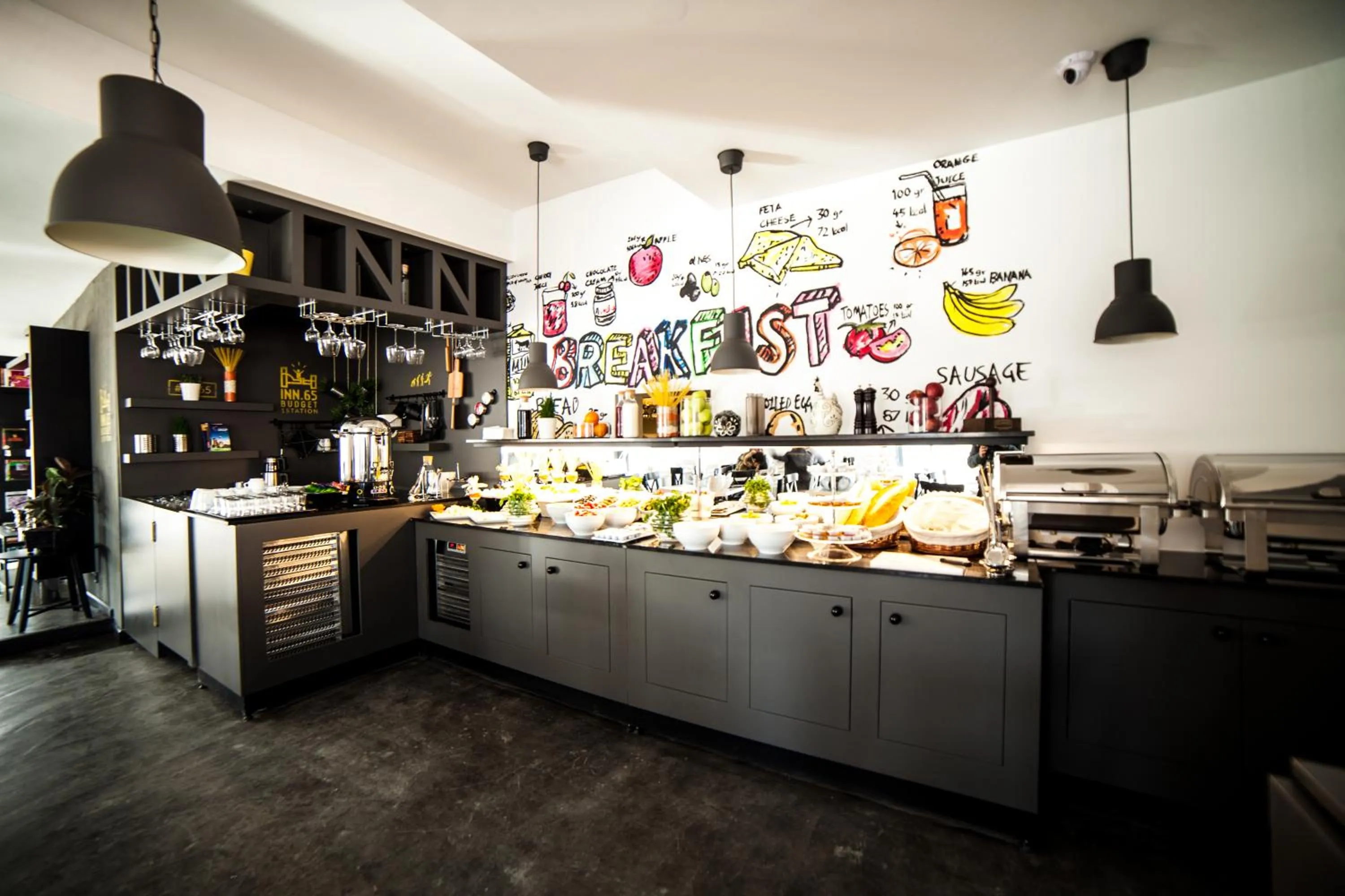 Restaurant/places to eat, Kitchen/Kitchenette in Inn 65 Budget