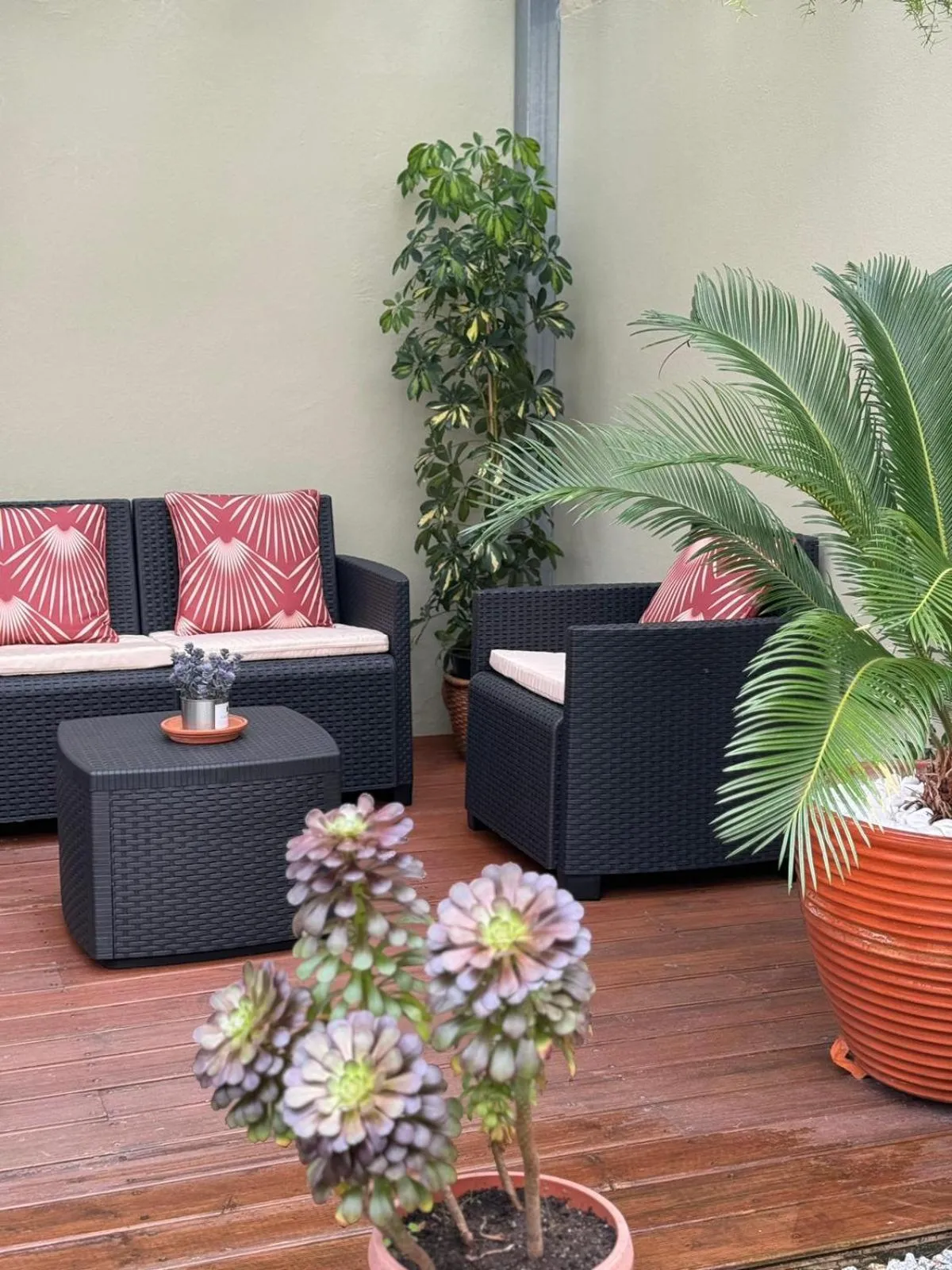 Seating area in Lusitana Hotel