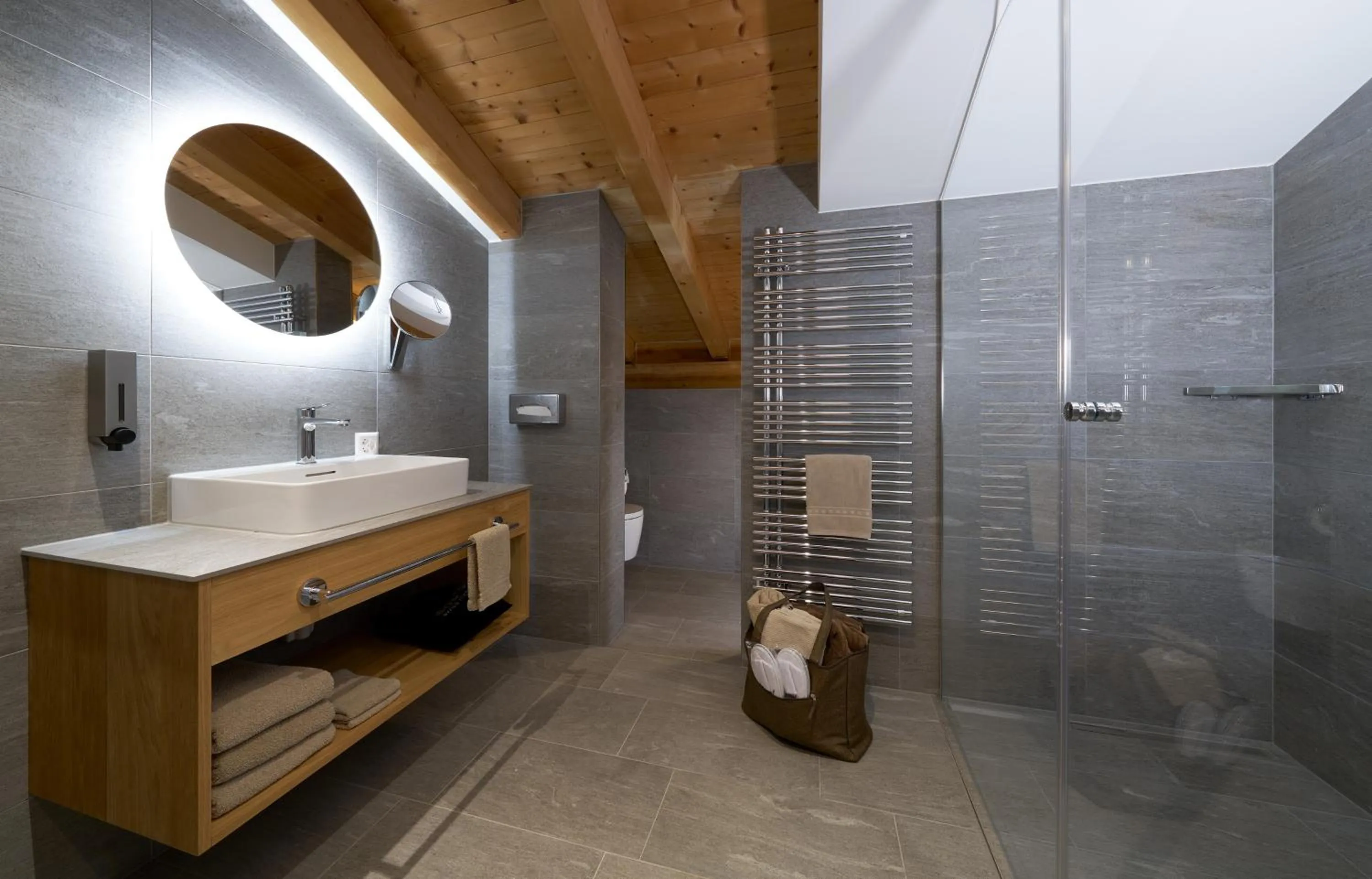 Shower in Aparthotel Grischuna