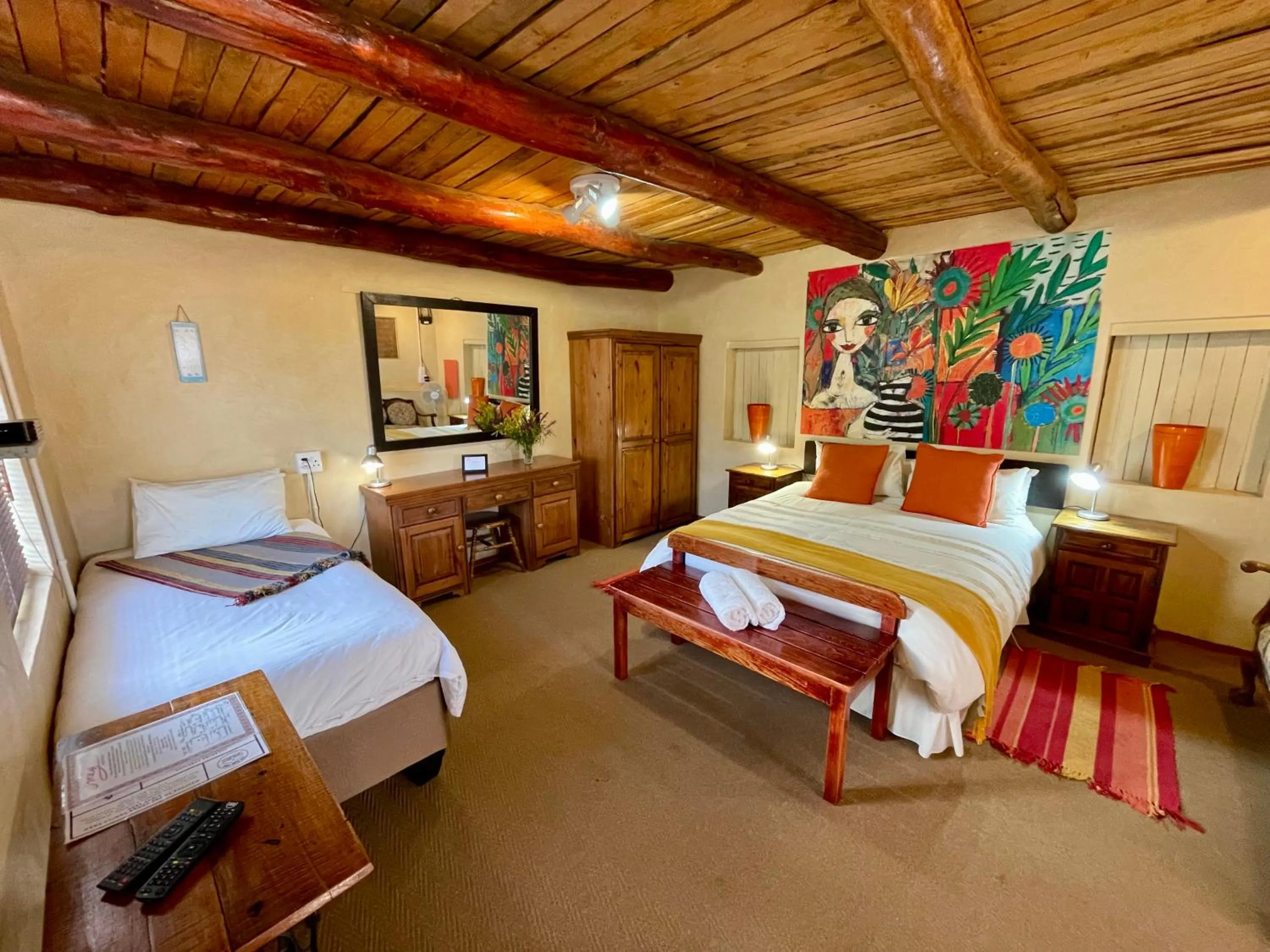 Bed in Blue Cow Barn - Boutique Farm