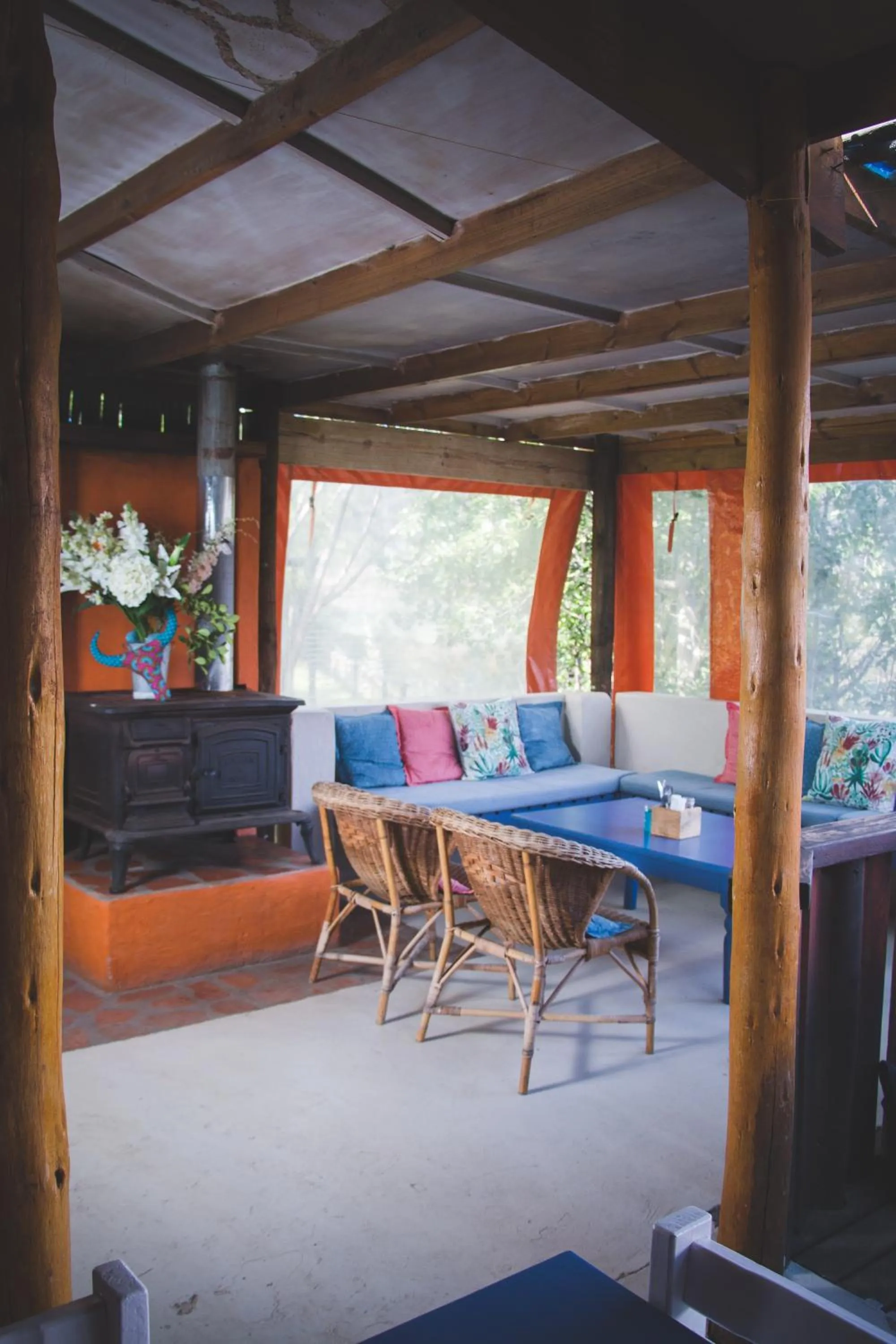 Patio in Blue Cow Barn - Boutique Farm