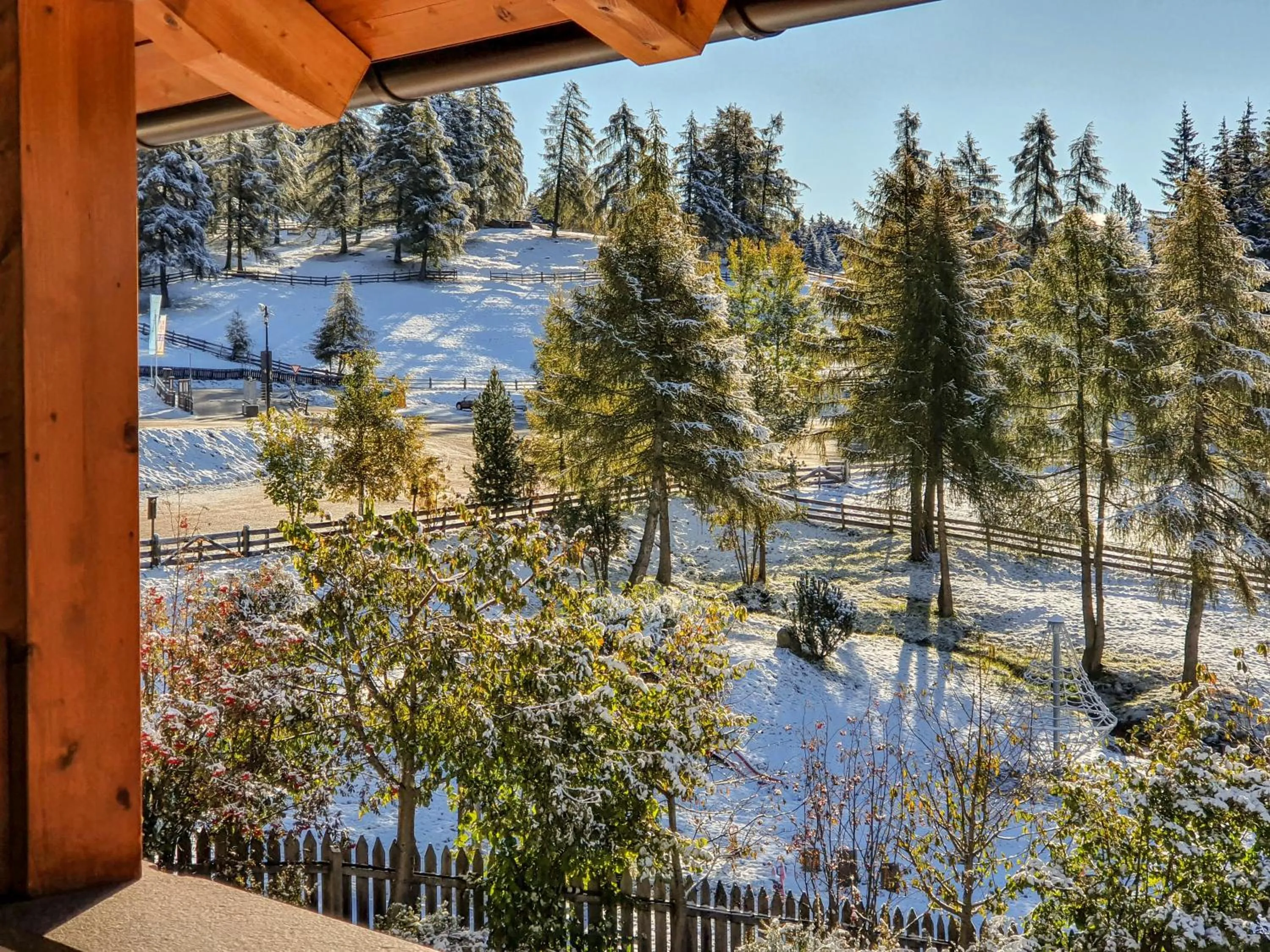 Winter in Berghotel zum Zirm