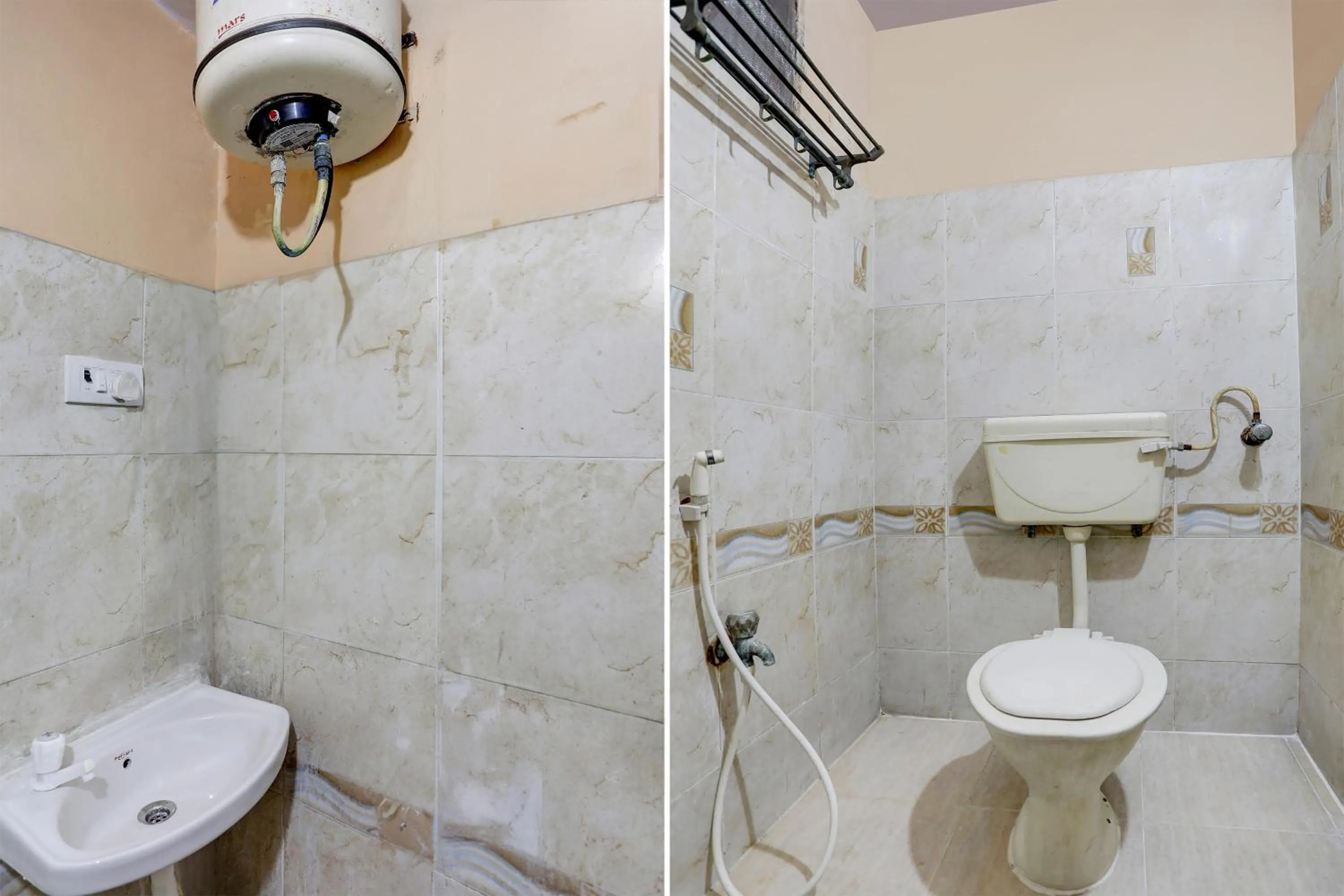Bathroom in SPOT ON Hotel Rk Residency Near MGBS Bus station
