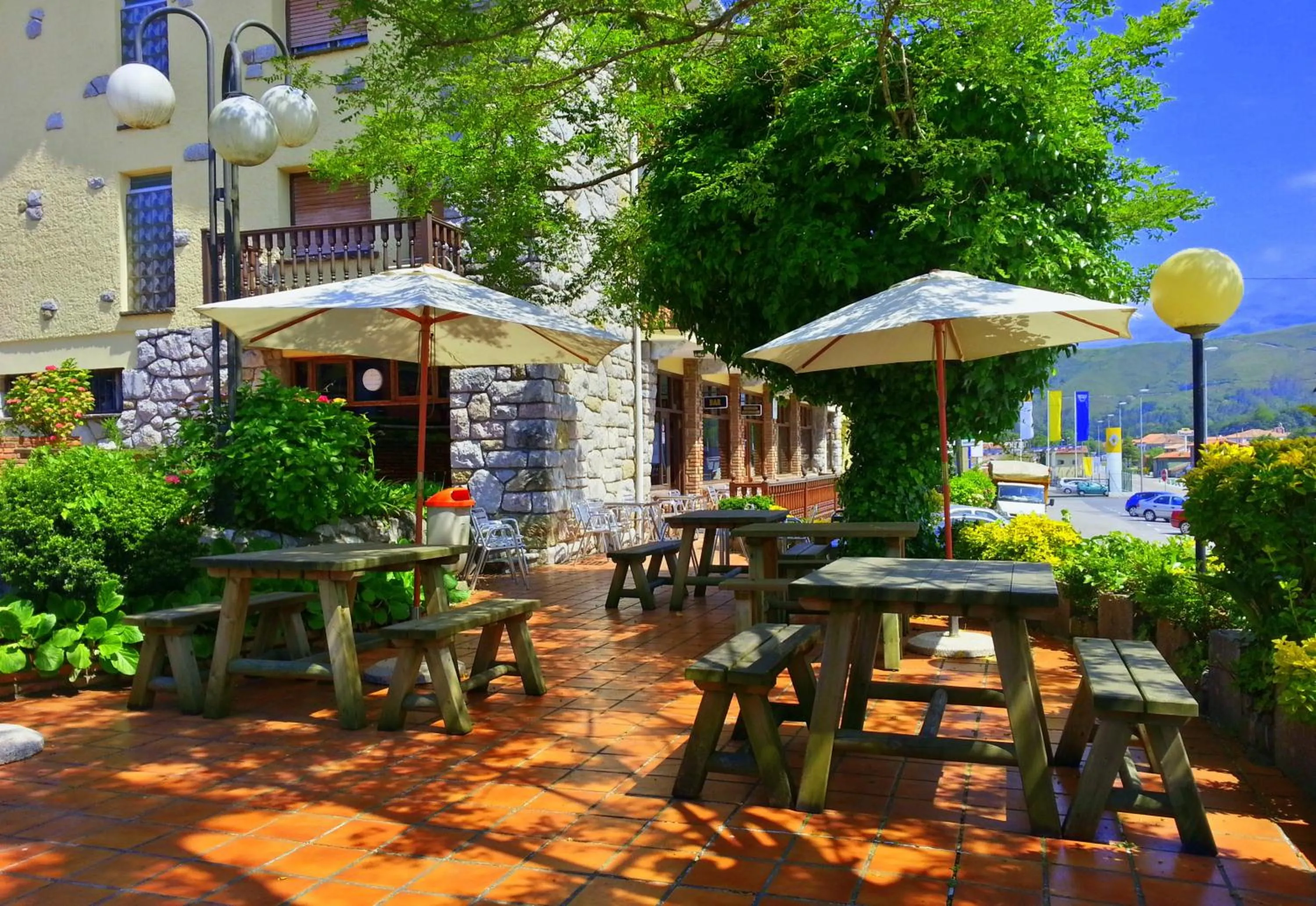 Patio in Hostal Europa