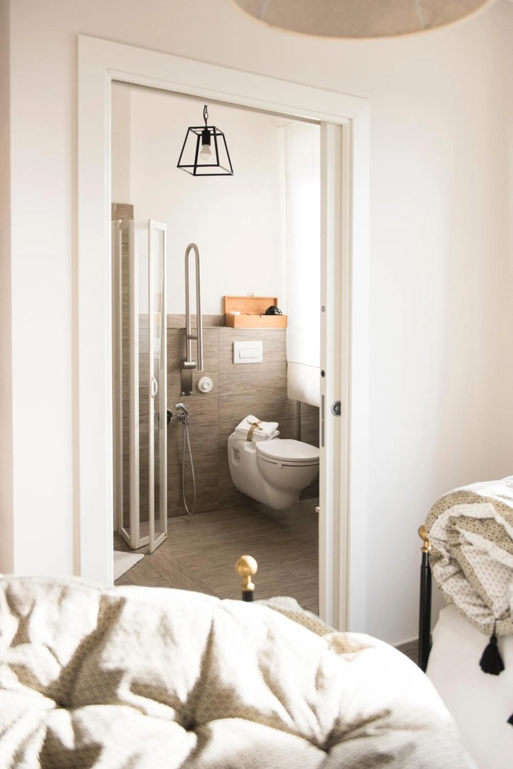 Bathroom, Bed in Locanda Stella