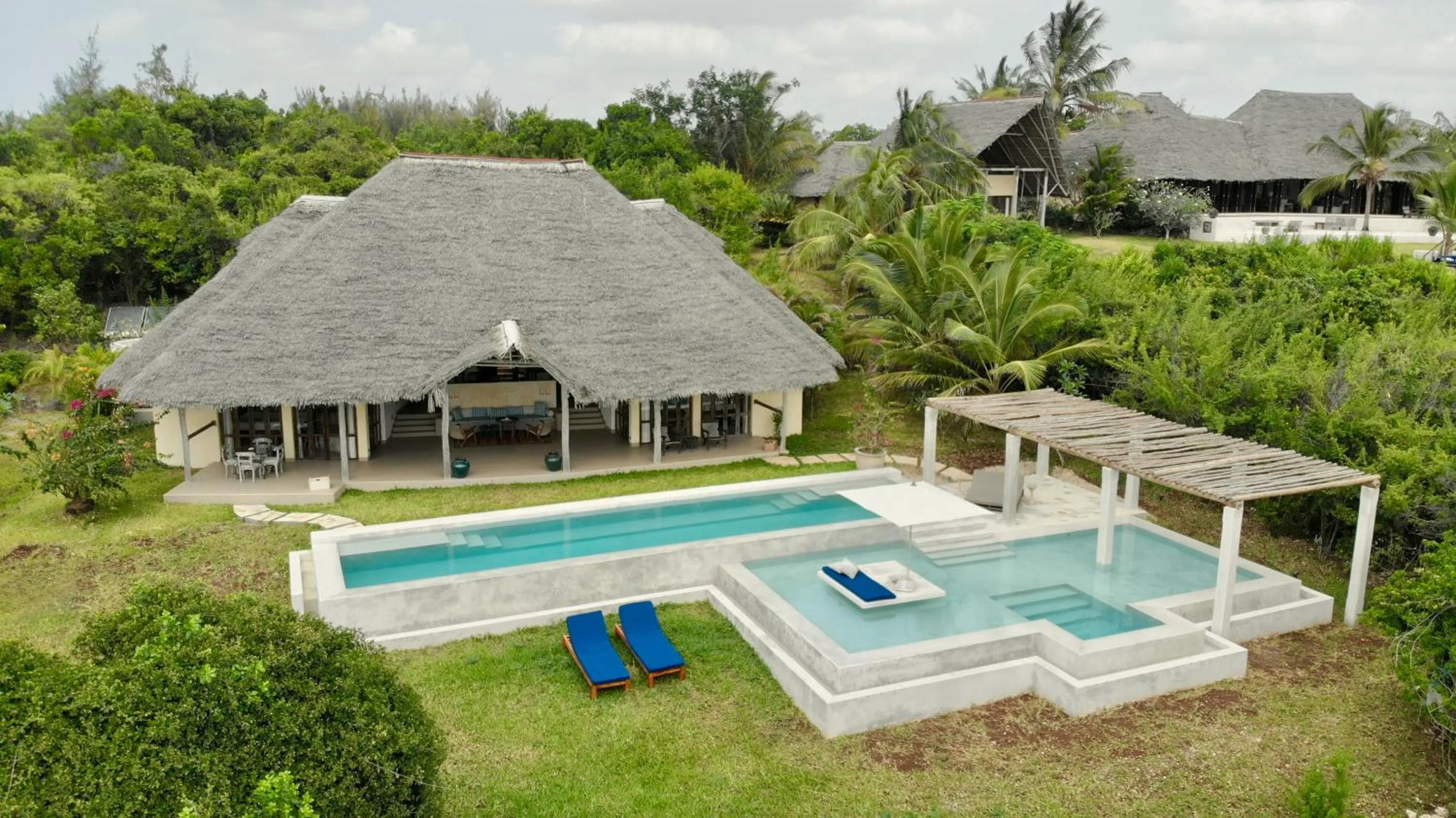 Pool view in Qambani Luxury Resort