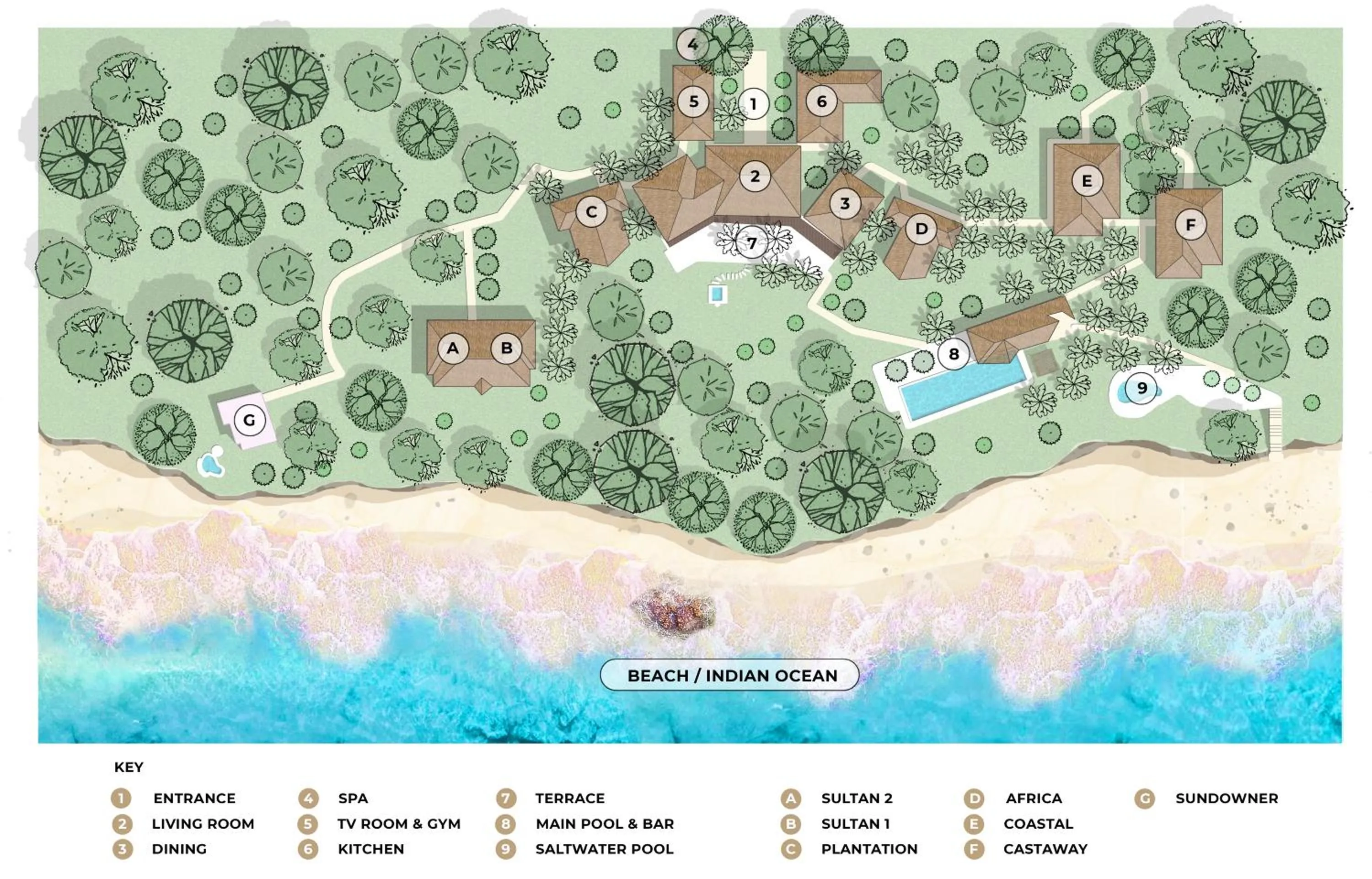 Landmark view in Qambani Luxury Resort