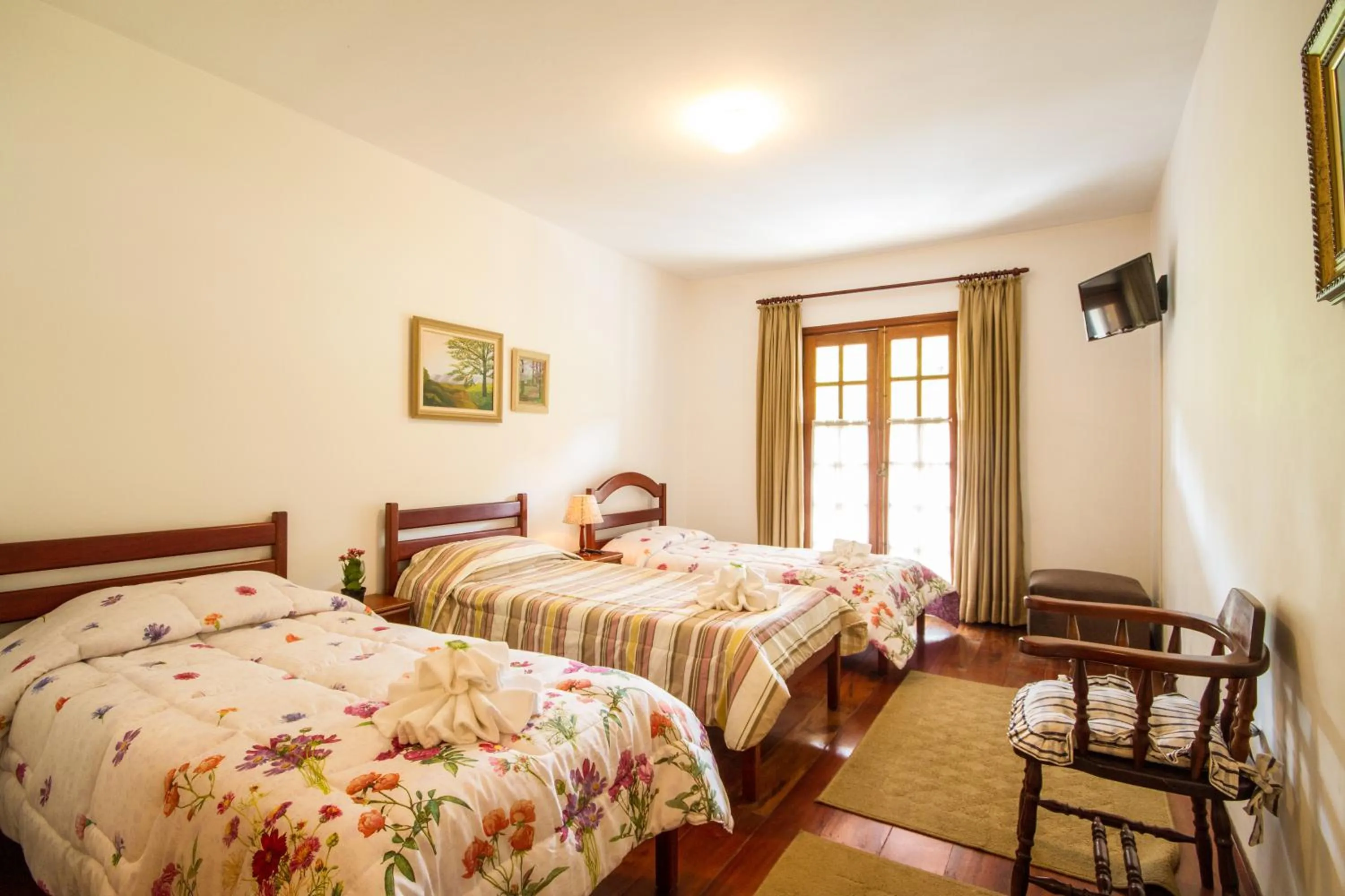 Bed in Pousada Serena