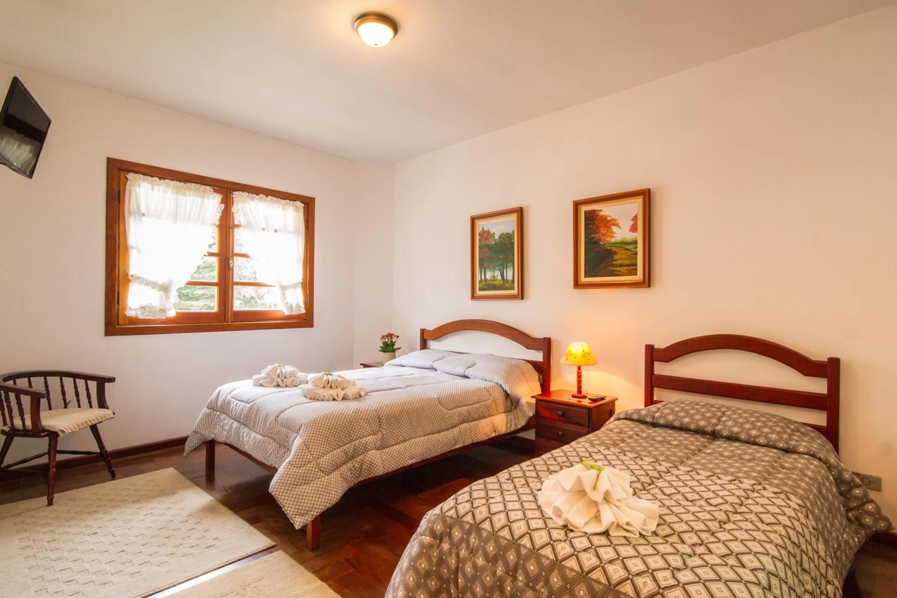 Bed in Pousada Serena