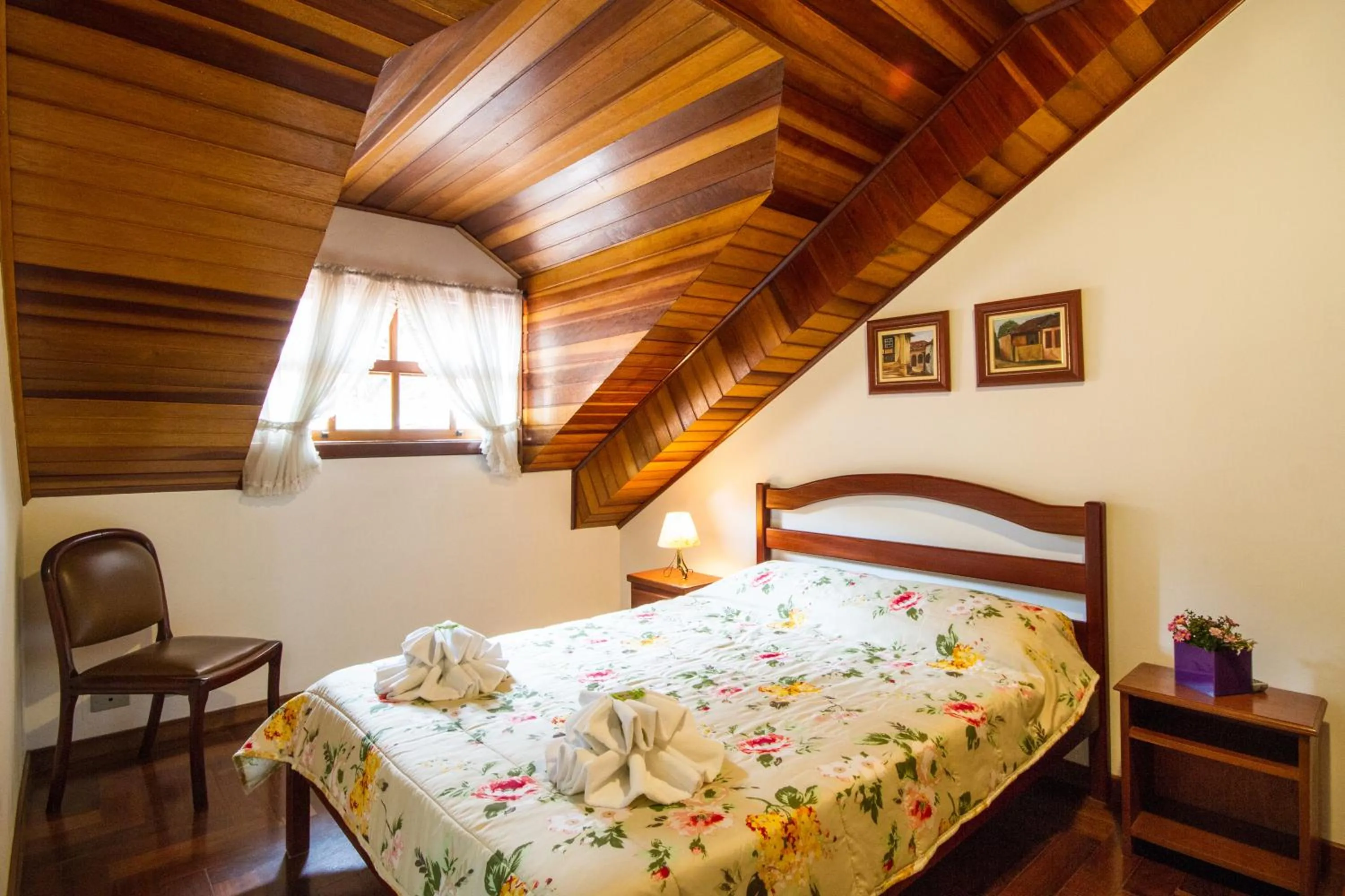 Bed in Pousada Serena