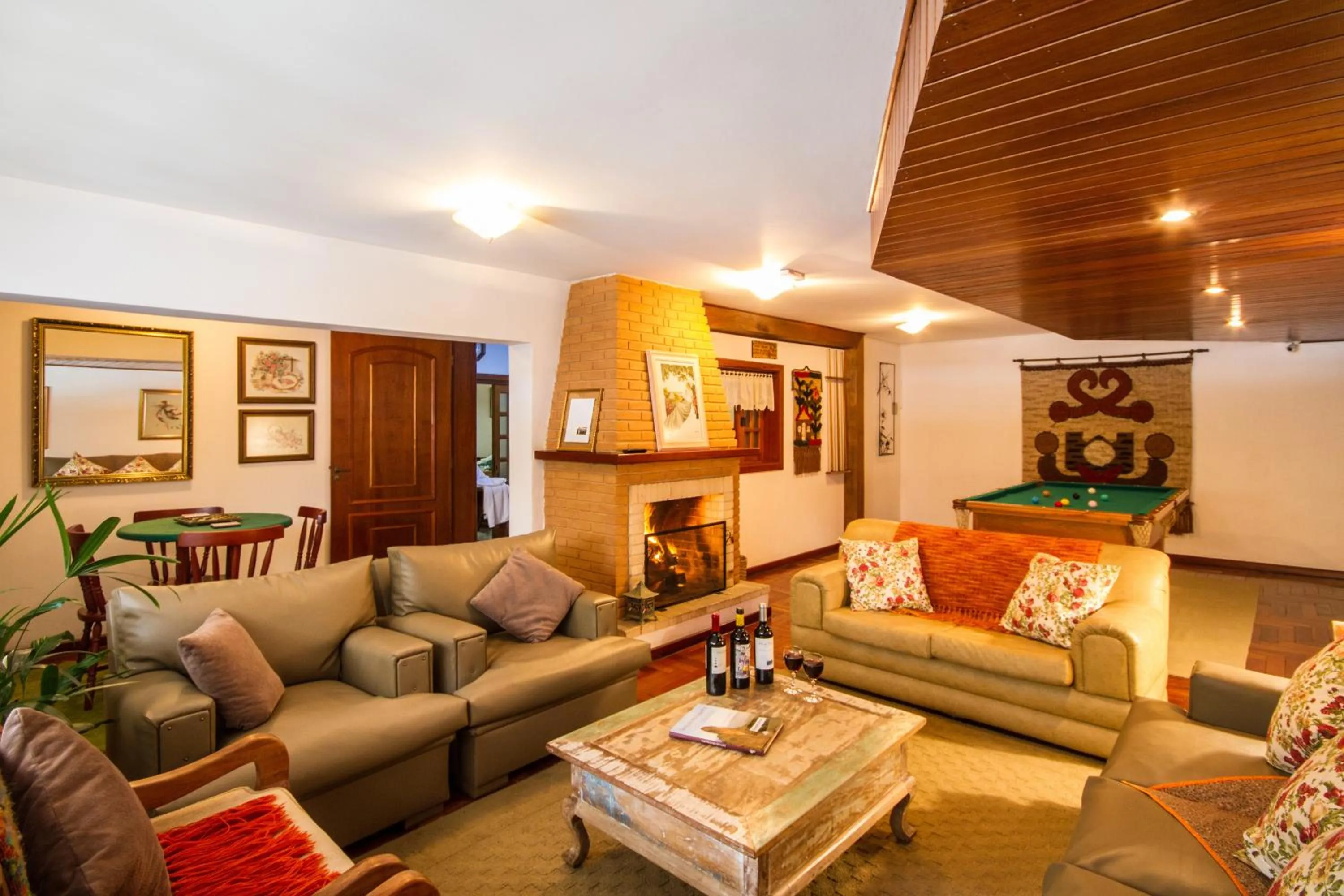 Living room in Pousada Serena