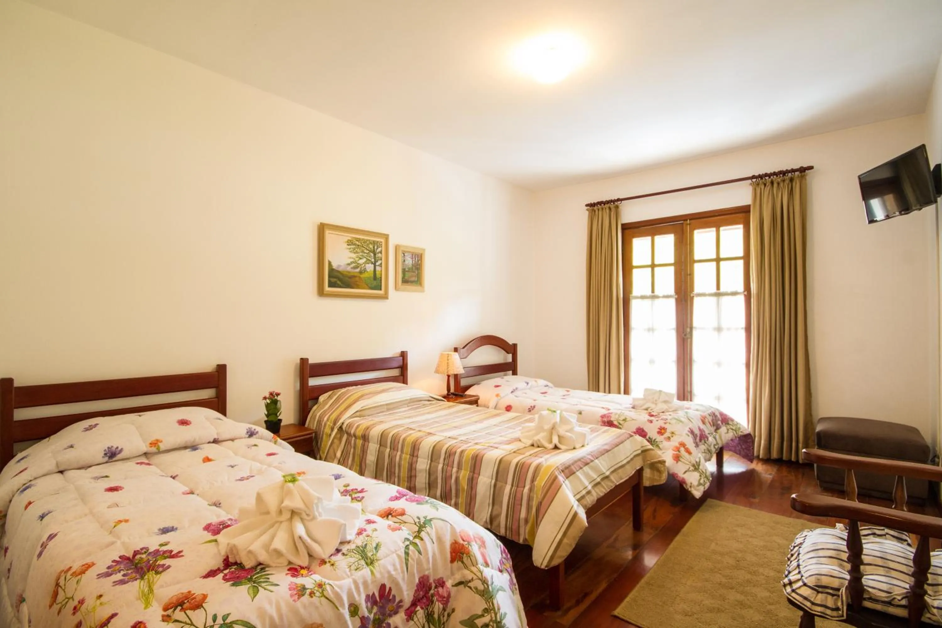 Bed in Pousada Serena