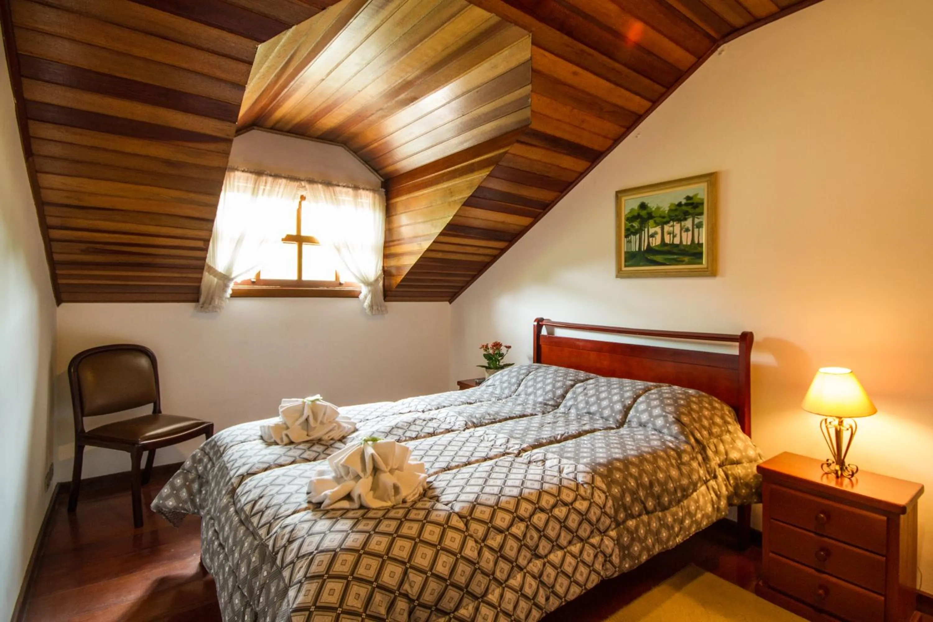 Bed in Pousada Serena