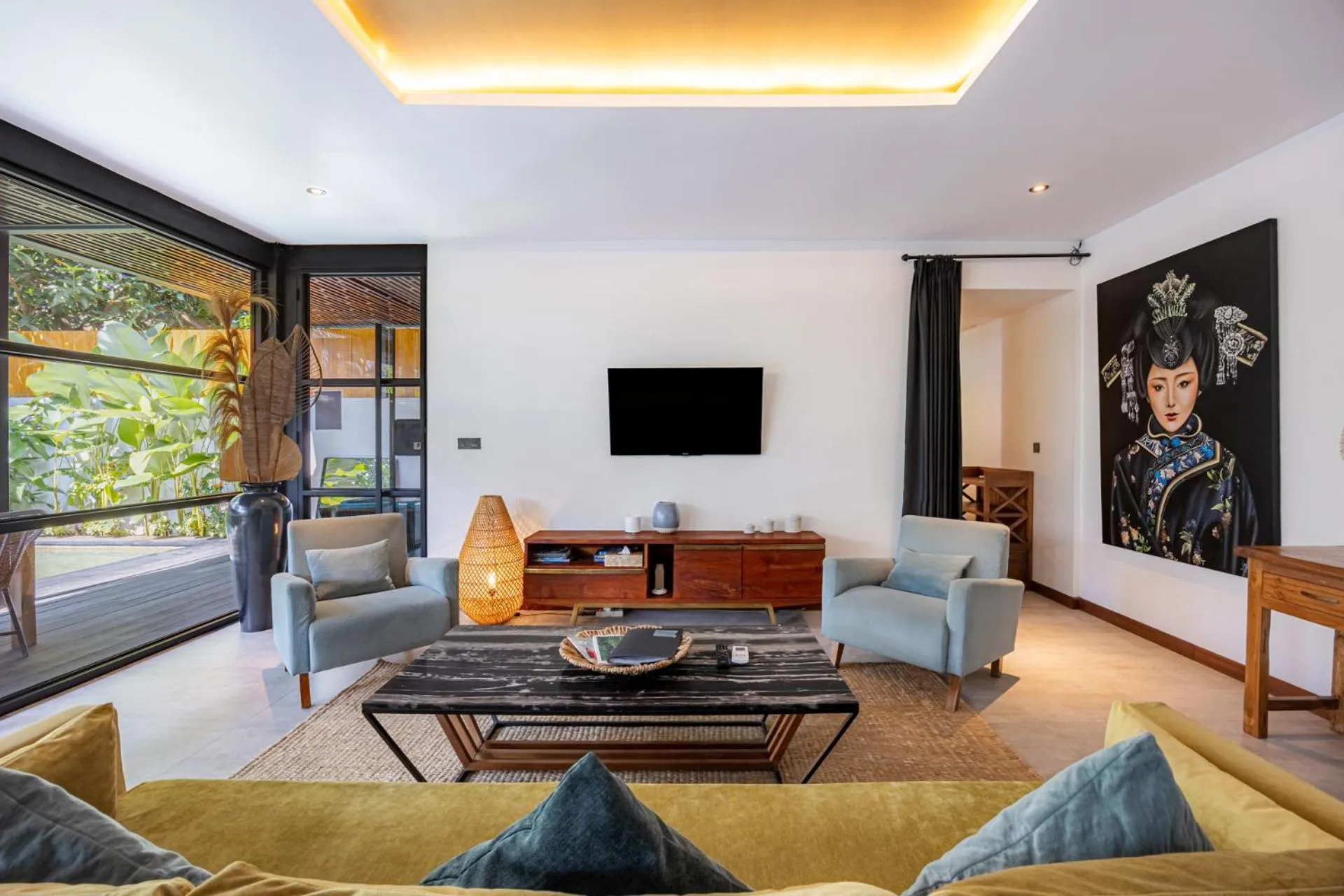 Living room in Karmagali Suites Adults only & Private Pool Family Villas