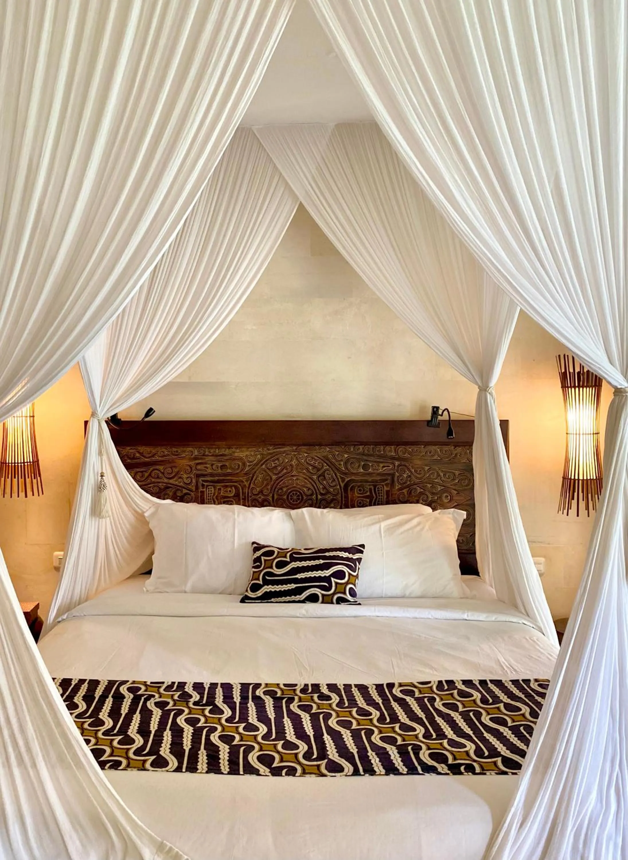 Bed in Karmagali Suites Adults only & Private Pool Family Villas