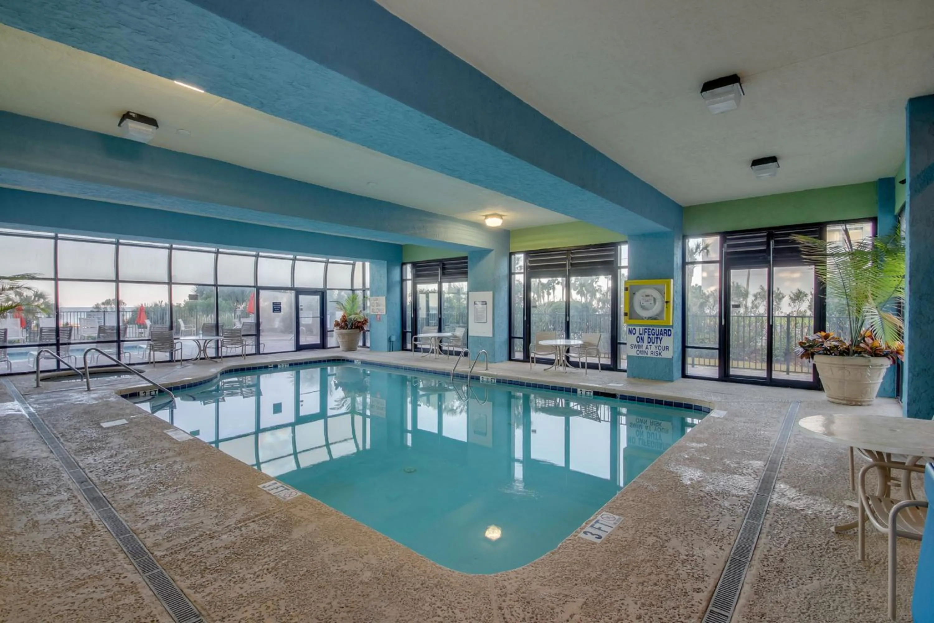 Swimming pool in Oceanfront condo Steps to the beach w No Resort Fees