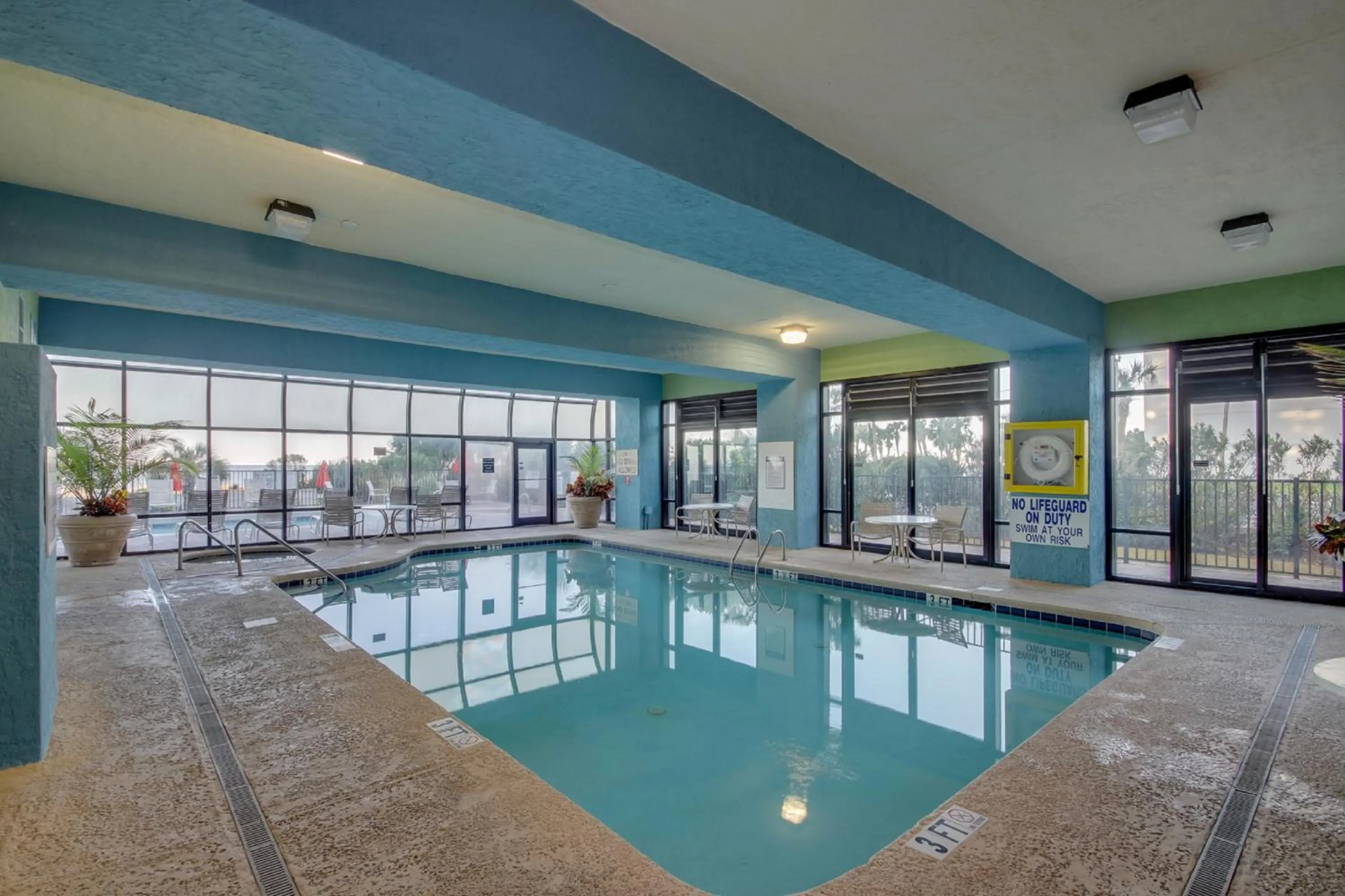 Swimming pool in Oceanfront condo Steps to the beach w No Resort Fees