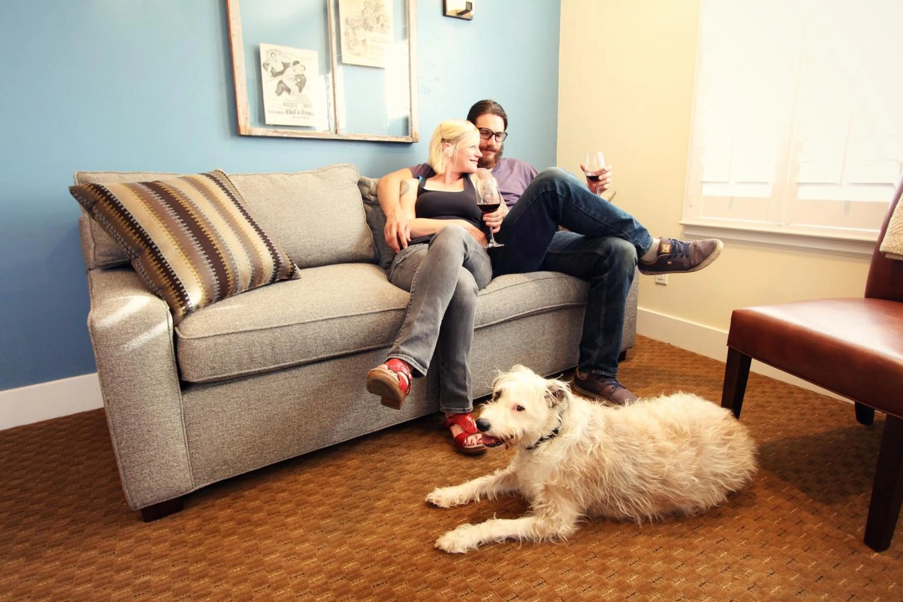 Seating area in Rest, a boutique hotel