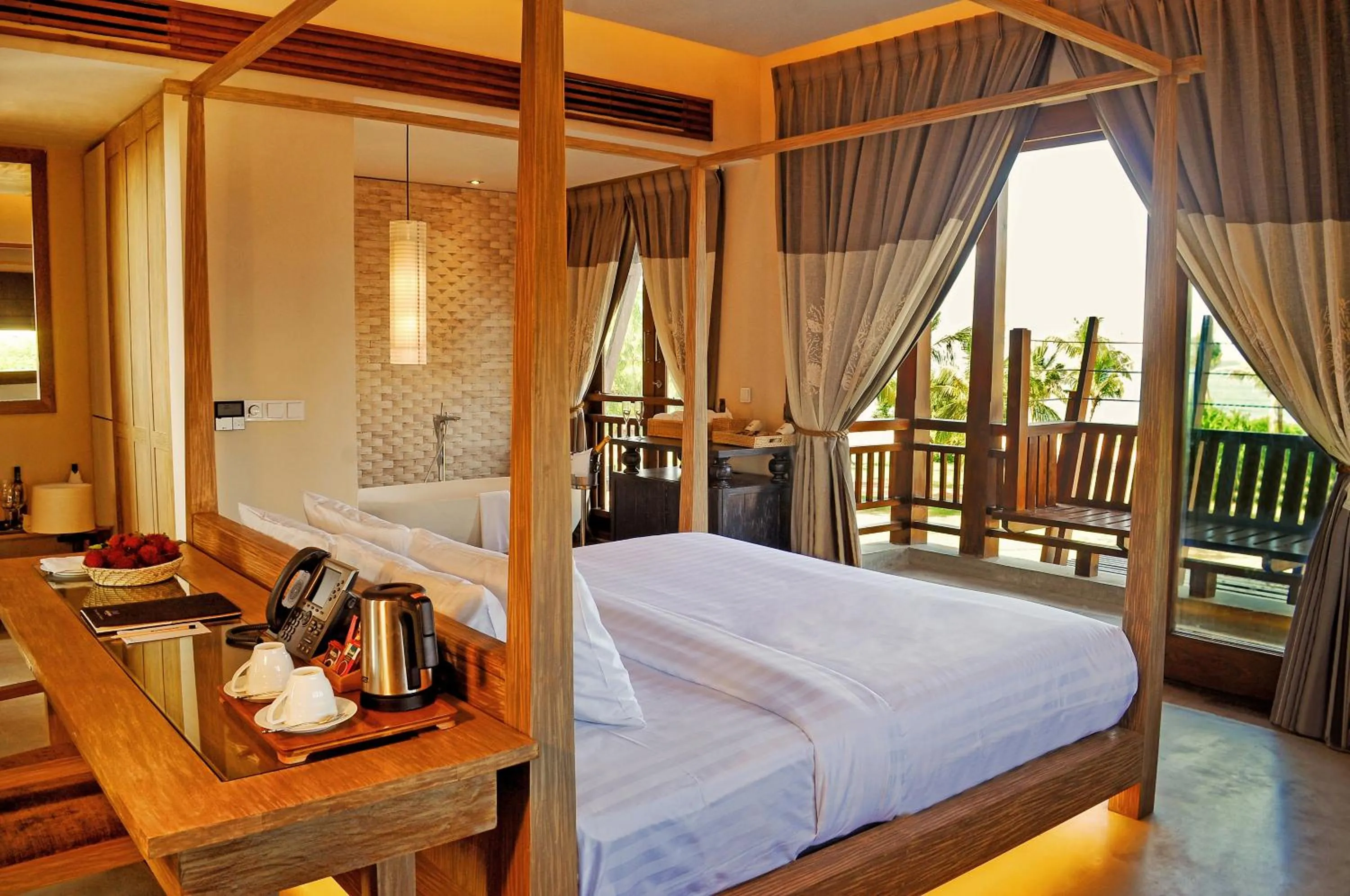 Bed in Anantaya Resort and Spa Passikudah