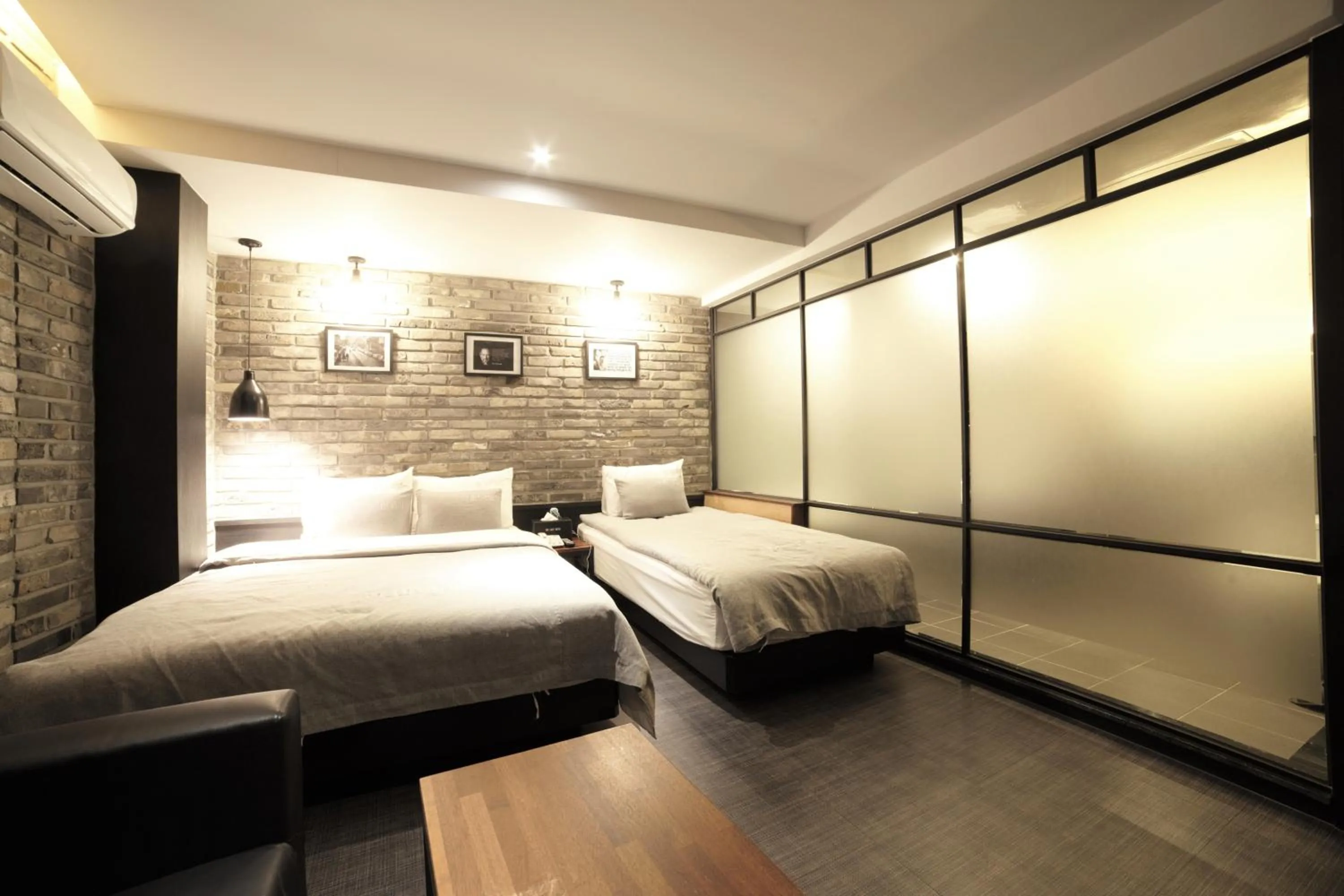 Decorative detail, Bed in The Last Hotel Nampo