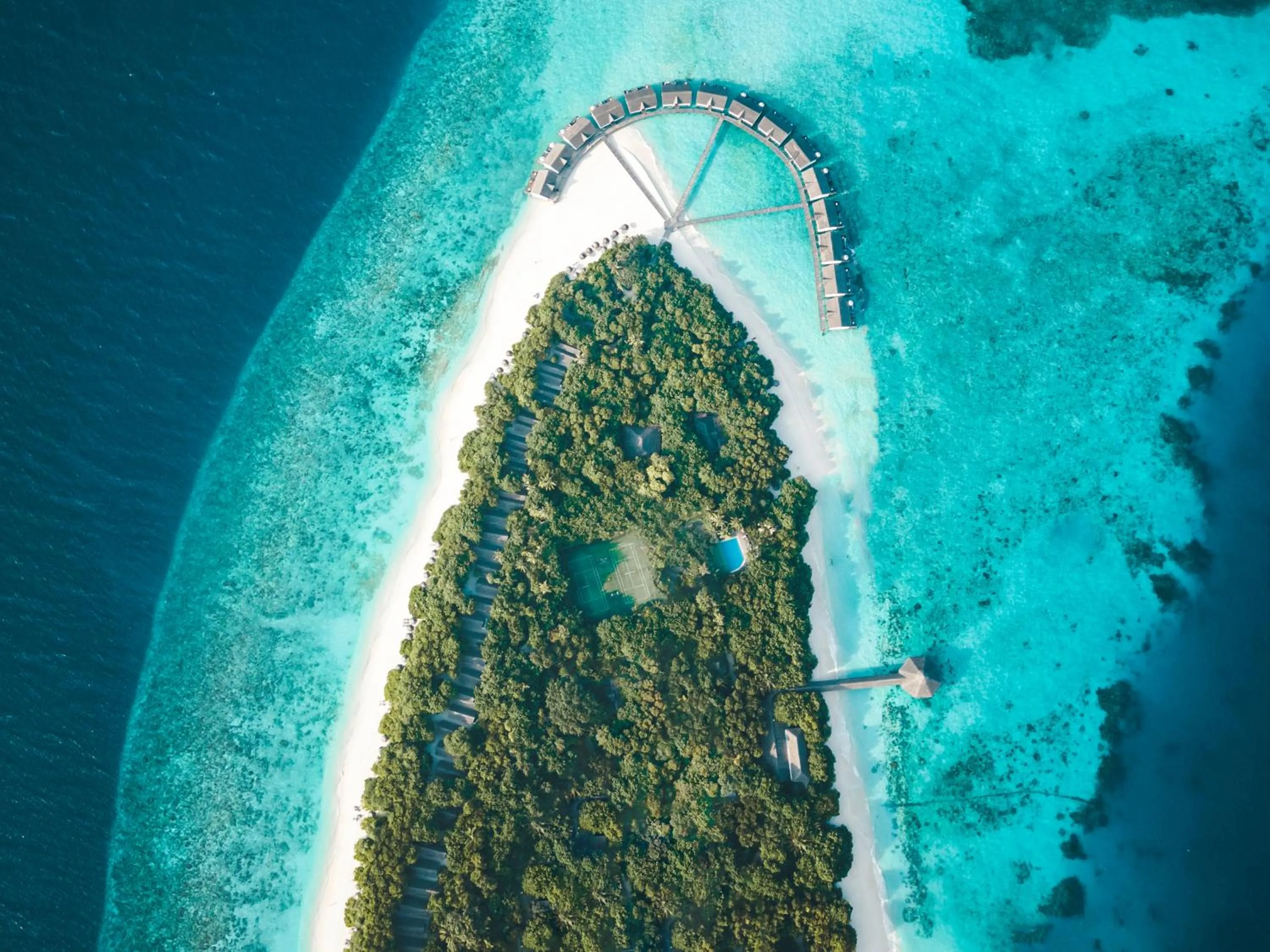 Bird's eye view in NH Collection Maldives Reethi Resort