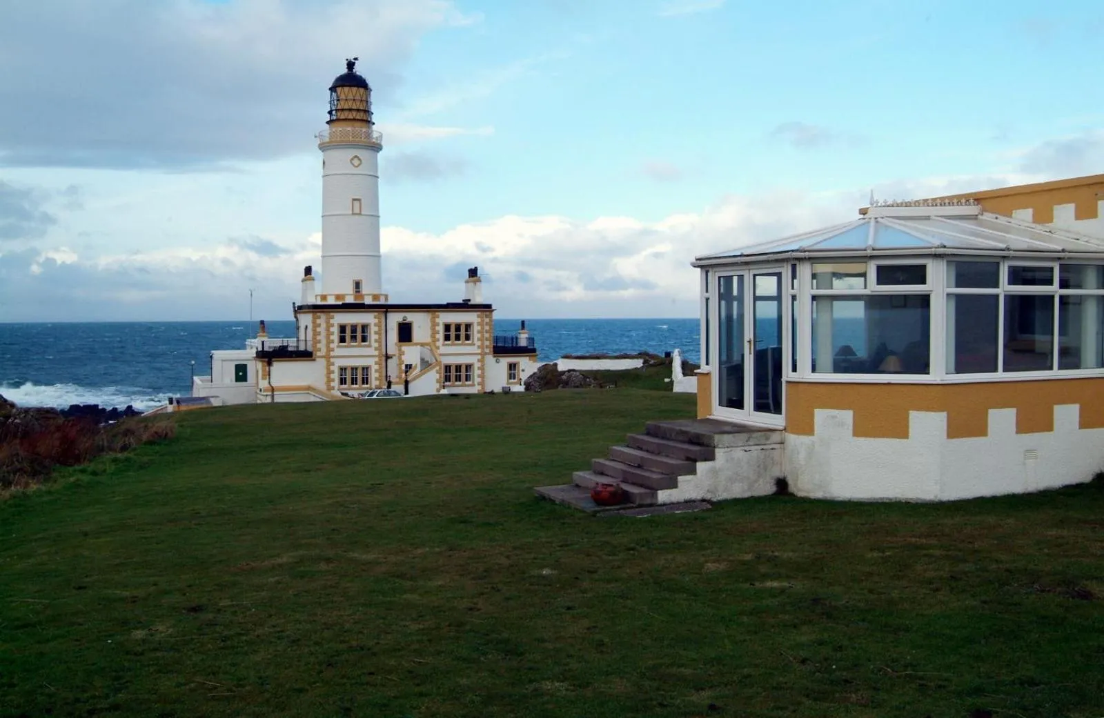 Facade/entrance in Corsewall Lighthouse Hotel