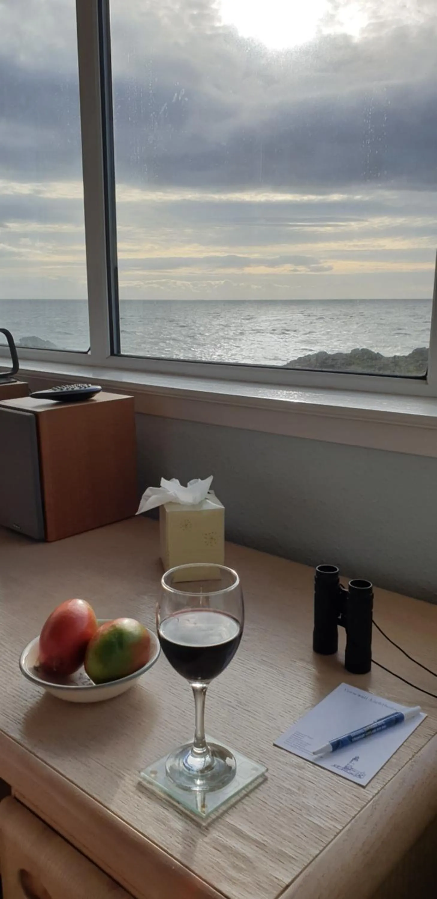 Sea view in Corsewall Lighthouse Hotel