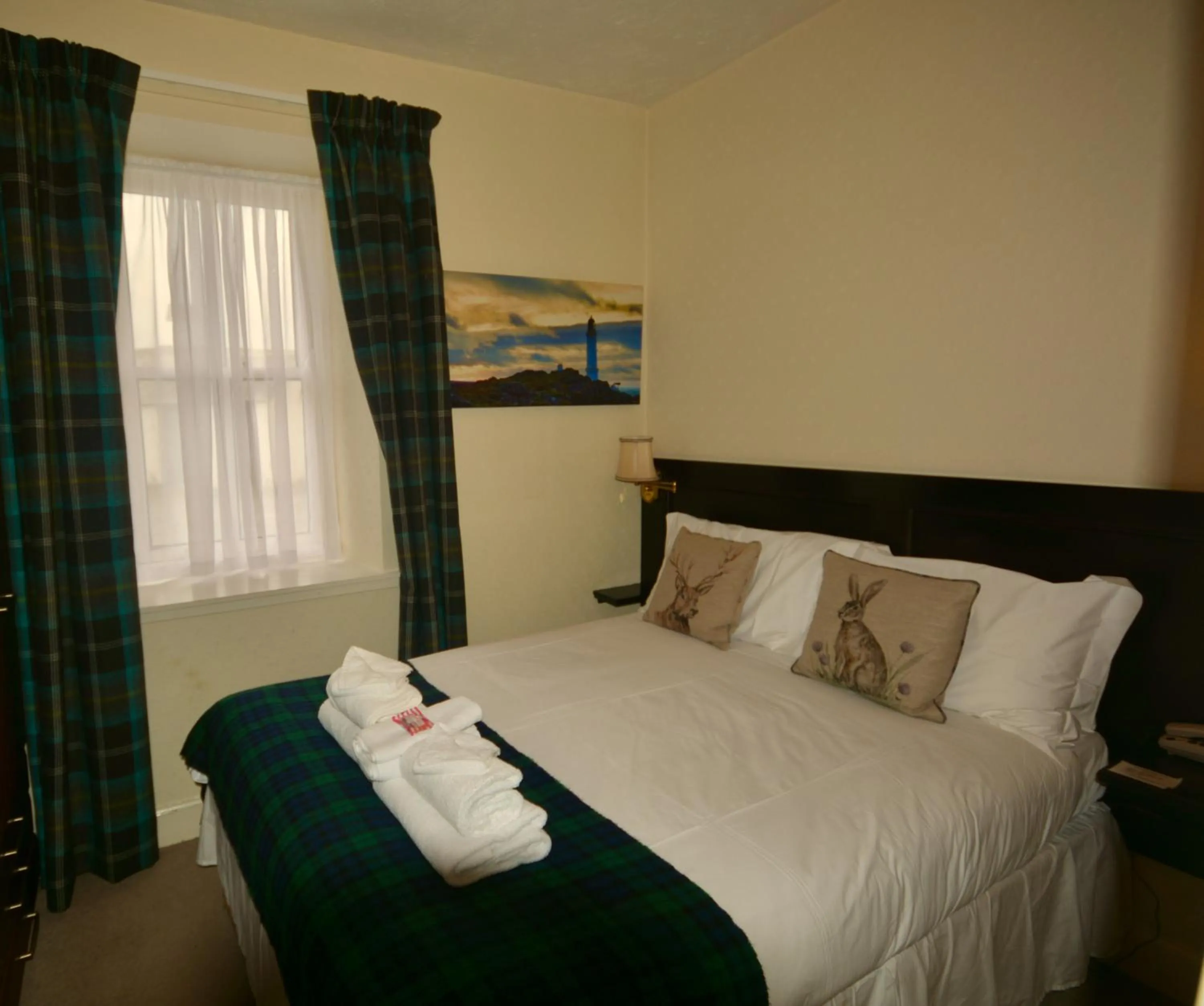 Bedroom, Bed in Corsewall Lighthouse Hotel