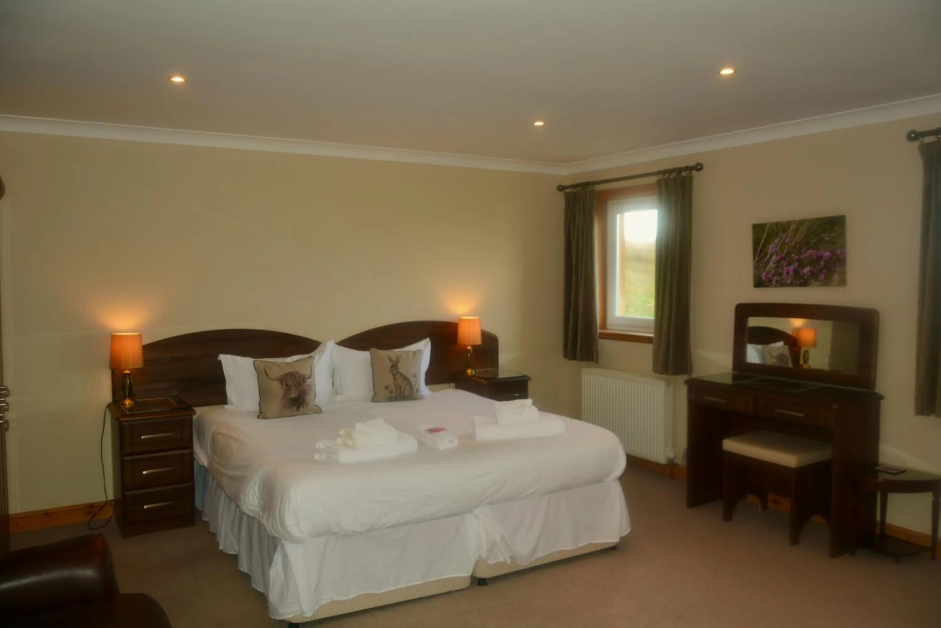 Bedroom, Bed in Corsewall Lighthouse Hotel