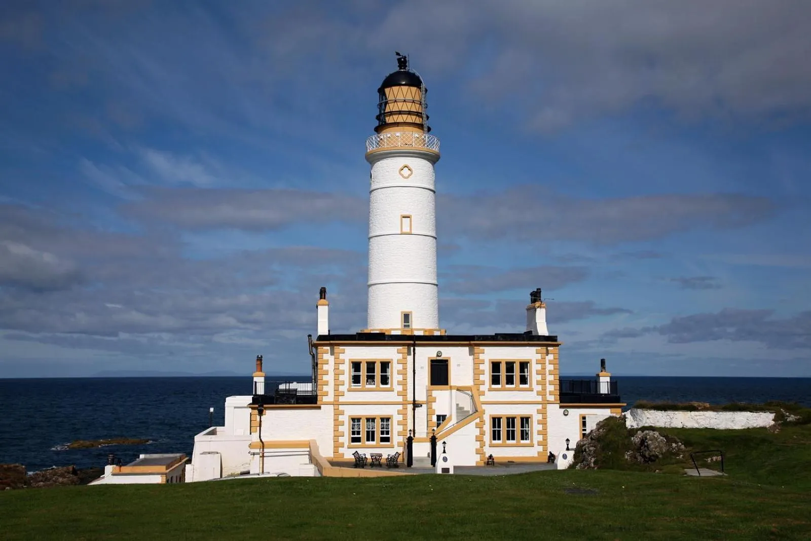 Facade/entrance in Corsewall Lighthouse Hotel