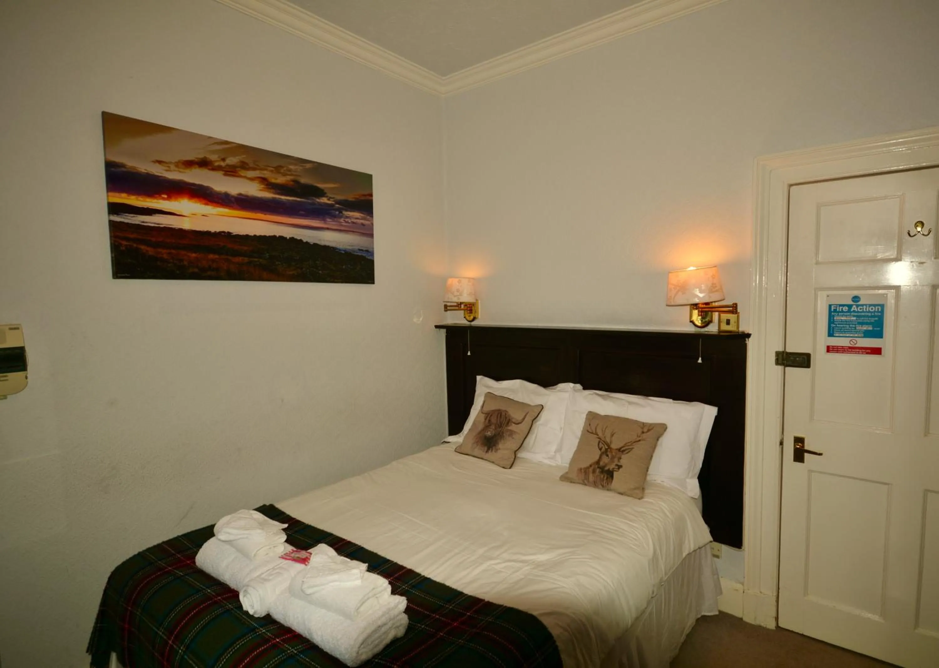 Bedroom, Bed in Corsewall Lighthouse Hotel