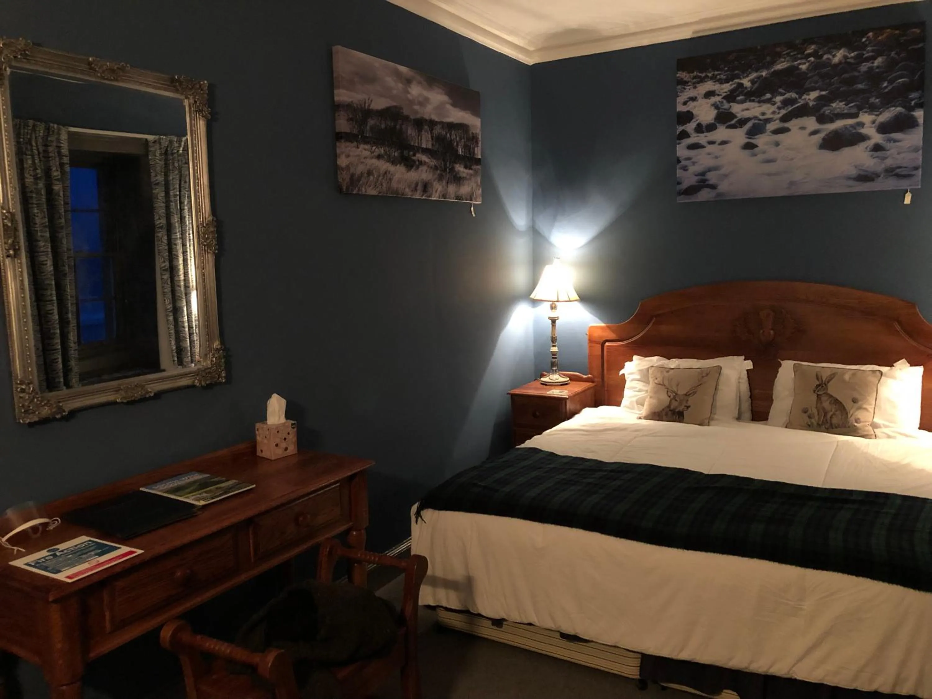 Bedroom, Bed in Corsewall Lighthouse Hotel