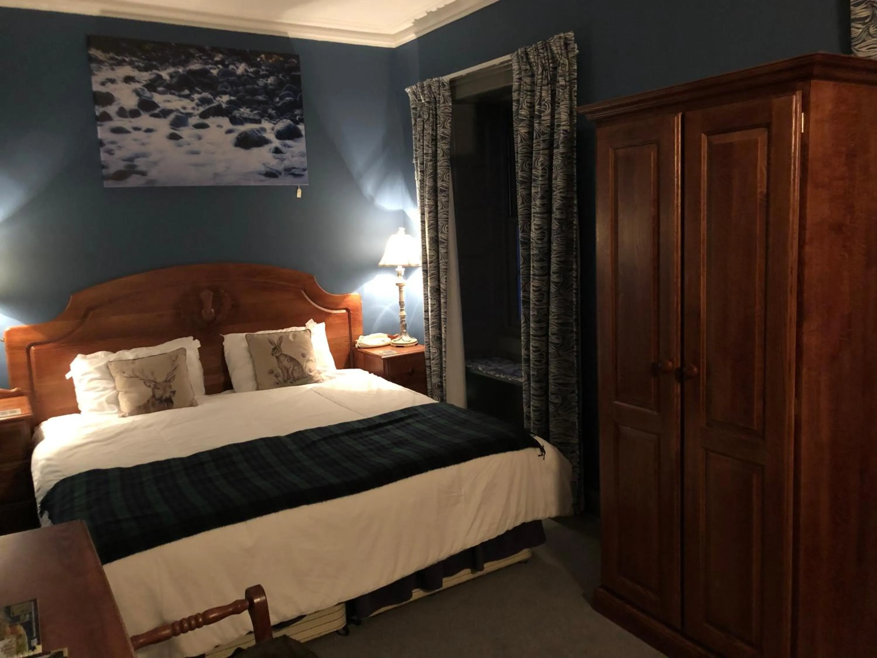 Bedroom, Bed in Corsewall Lighthouse Hotel