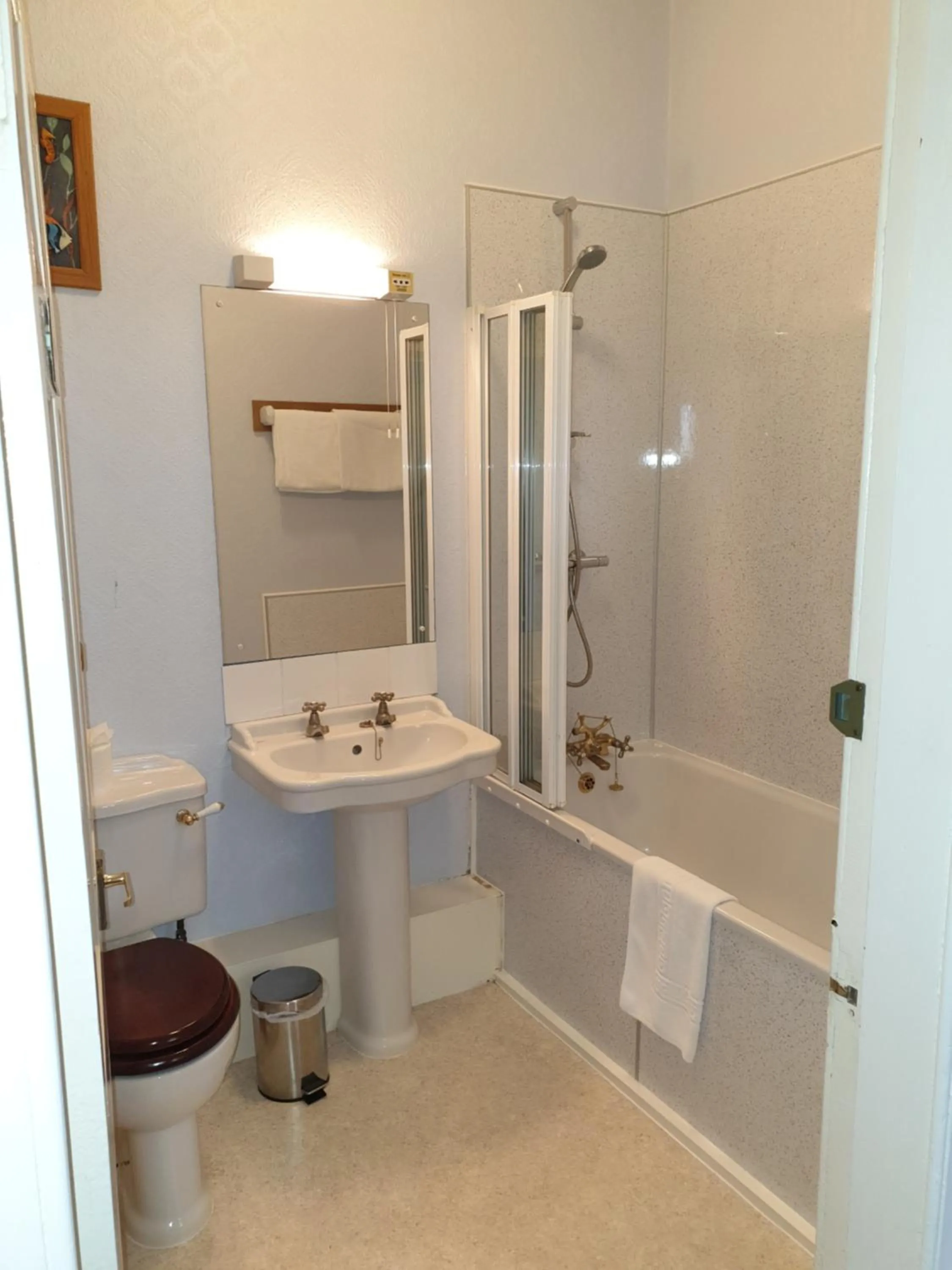 Bathroom in Corsewall Lighthouse Hotel