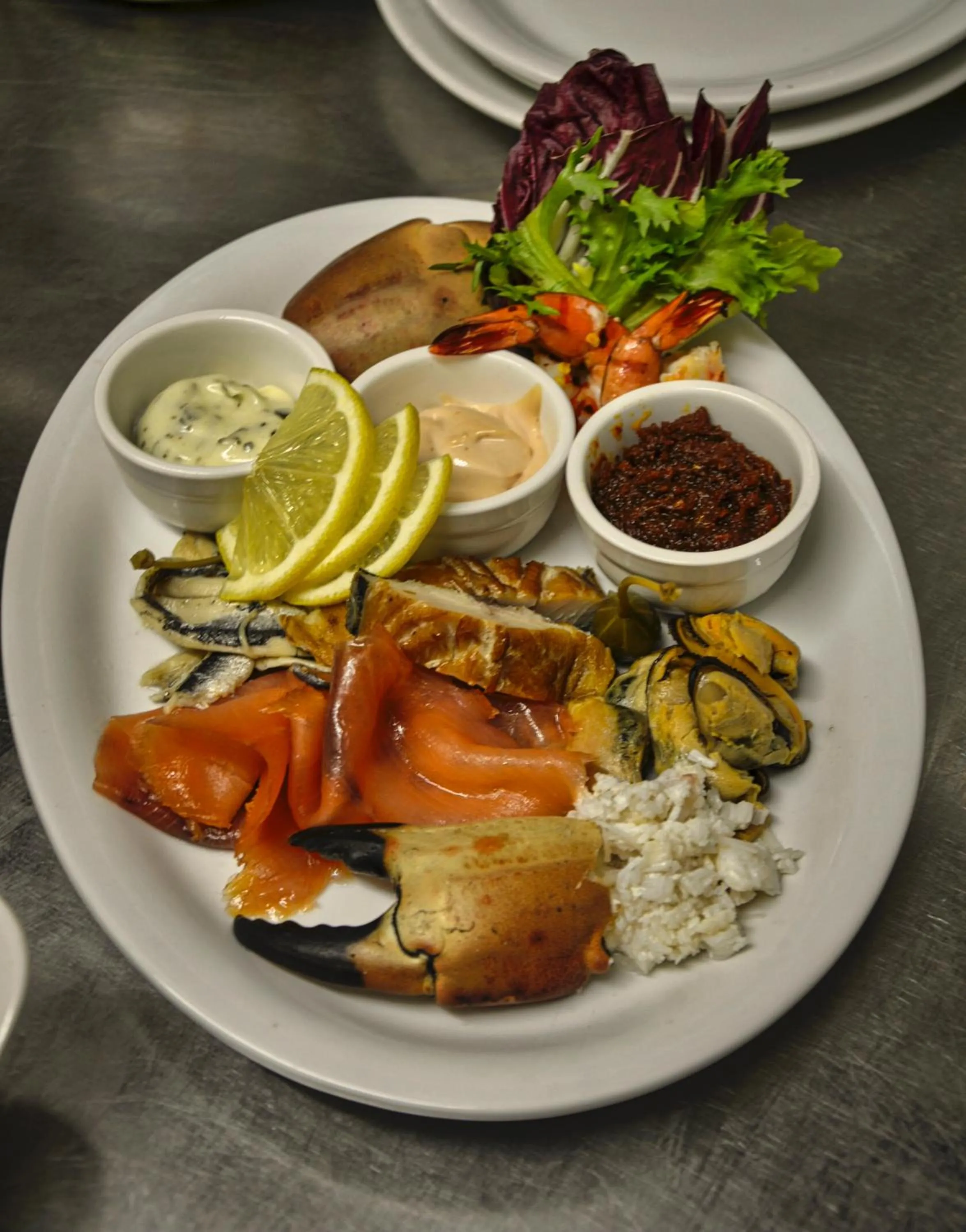 Food close-up in Corsewall Lighthouse Hotel
