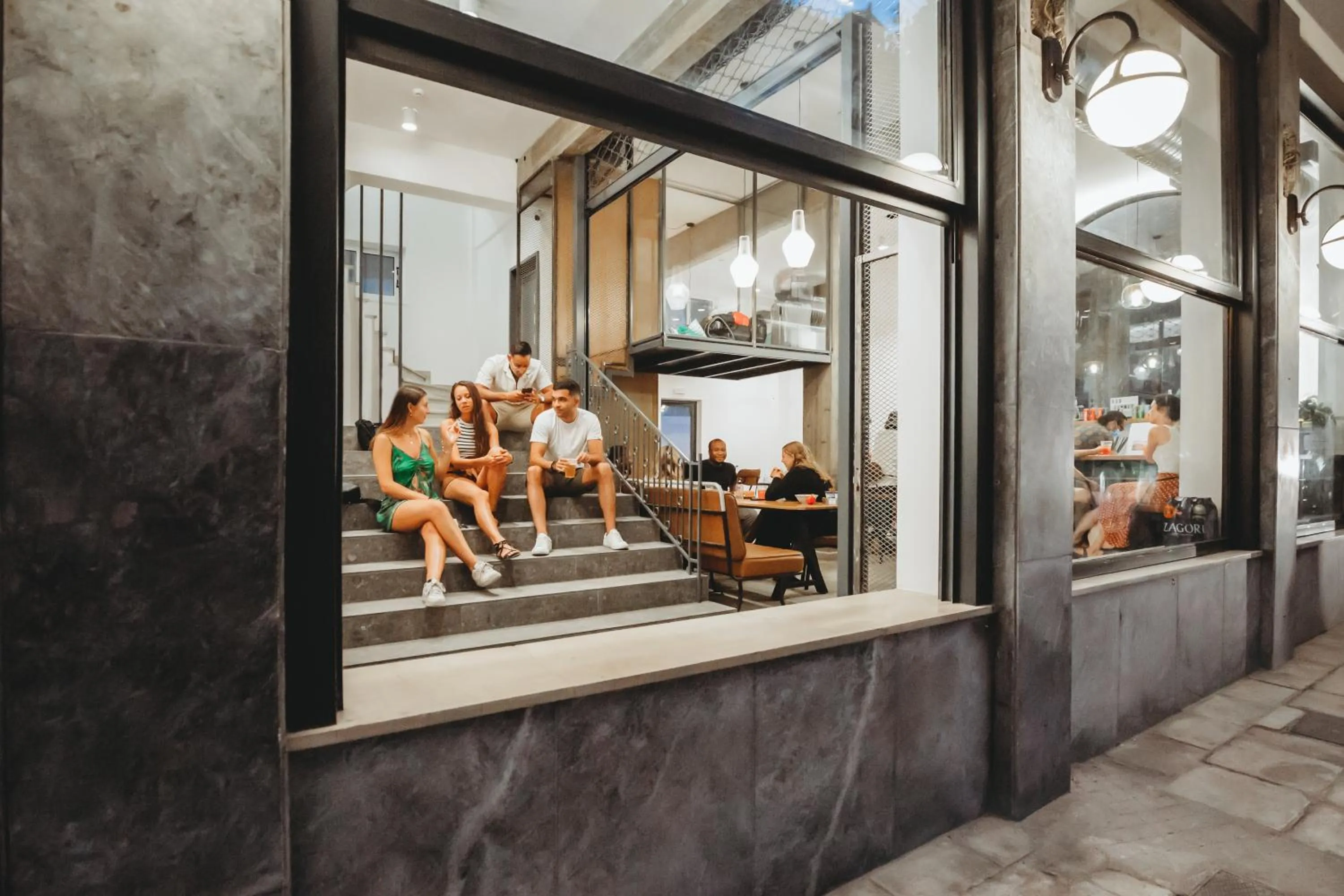 Lounge or bar in Athens Backpackers