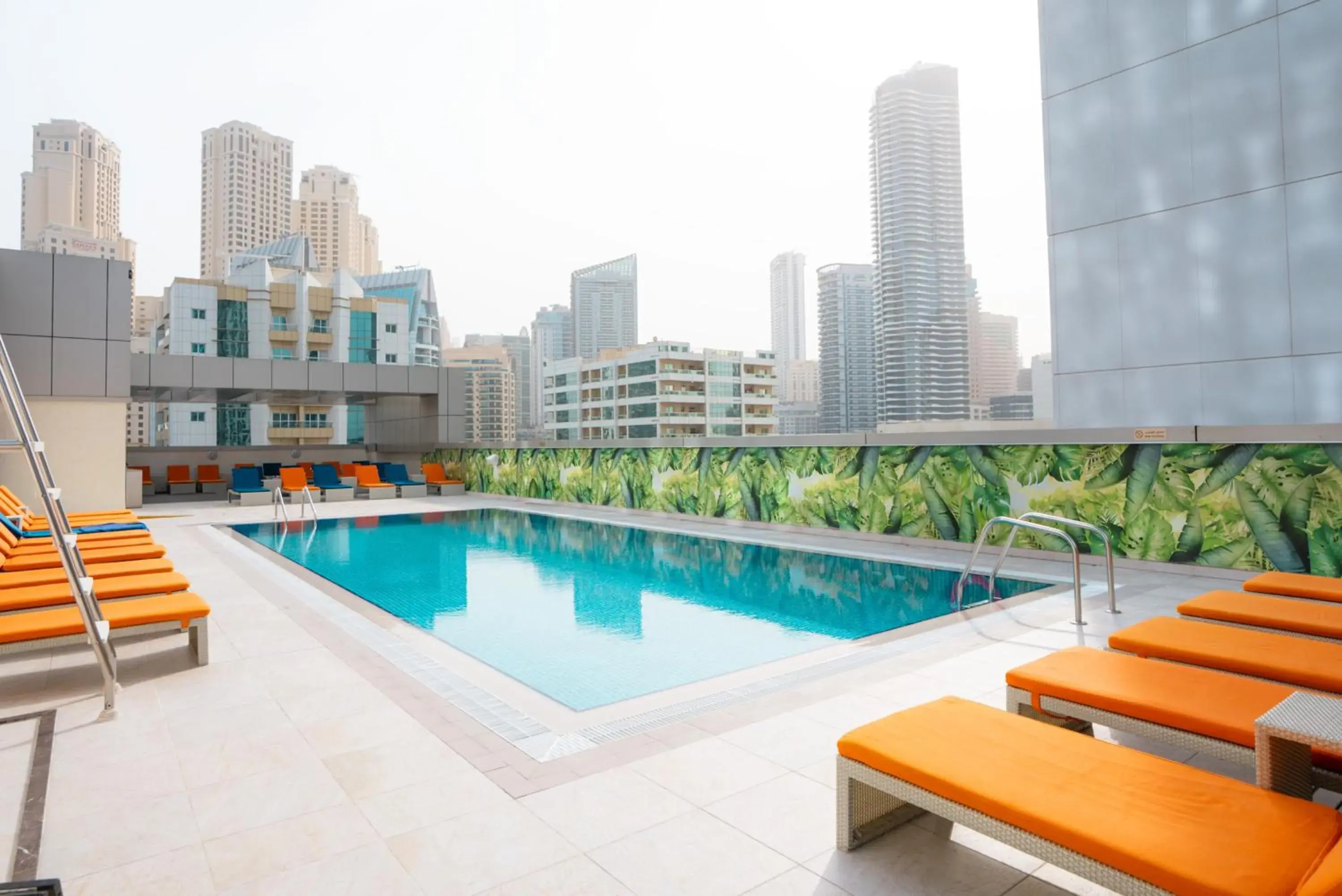 Swimming pool in The First Collection Dubai Marina Swimming pool in The First Collection Dubai Marina