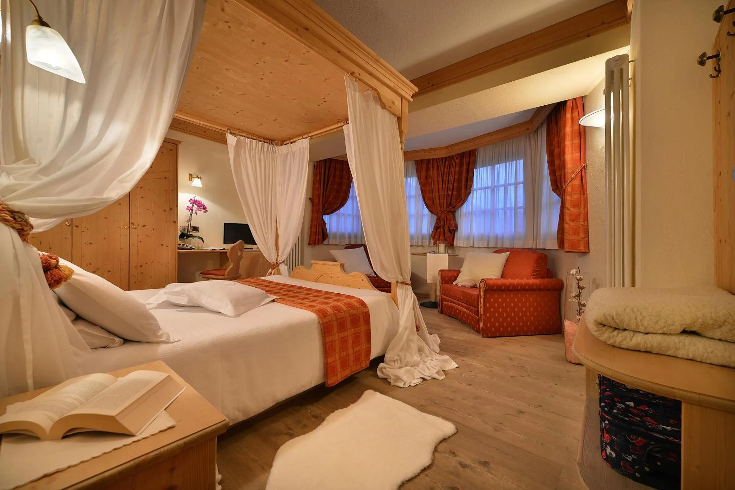 Bed in Hotel Cristallo