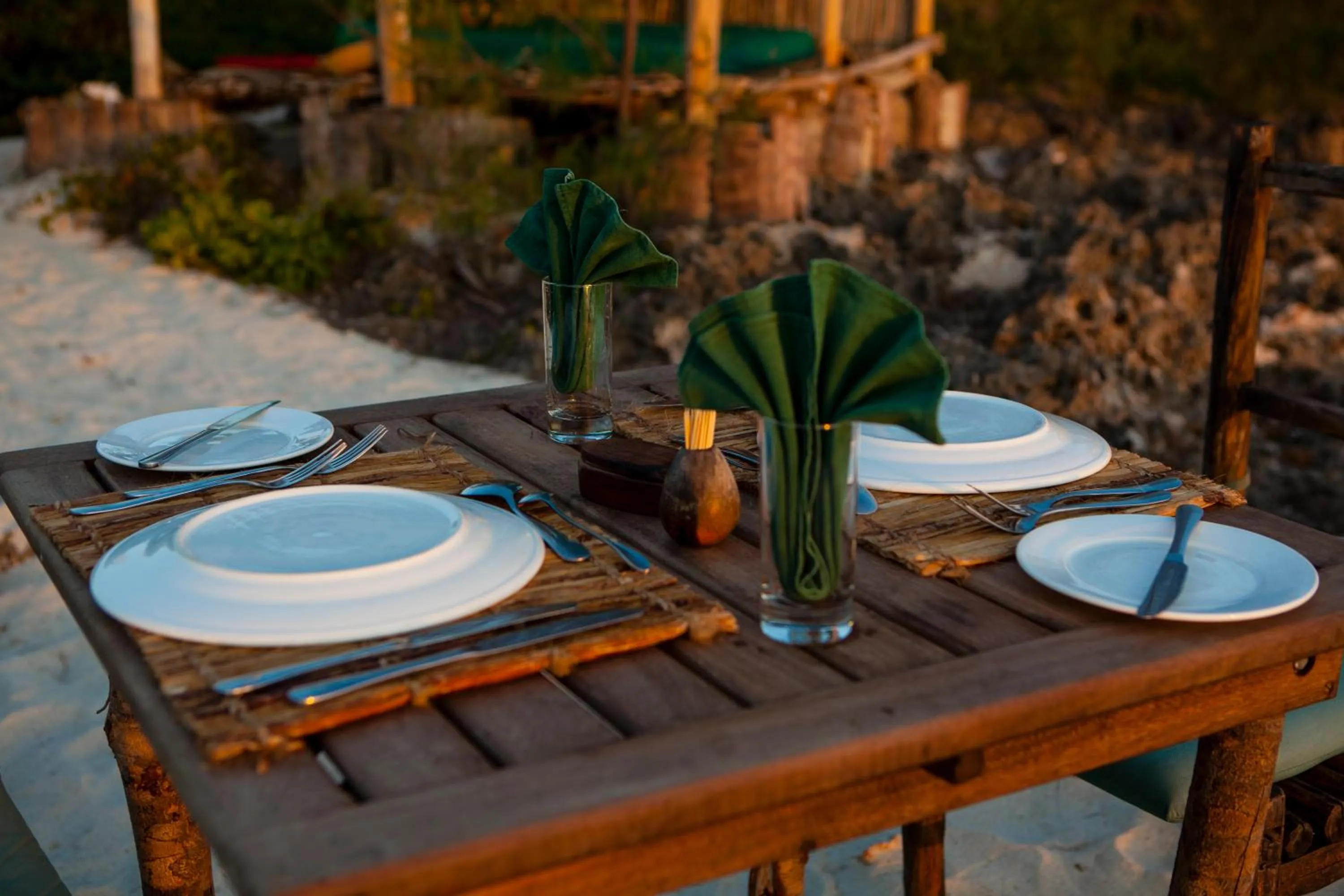 Dinner in Chumbe Island Coral Park