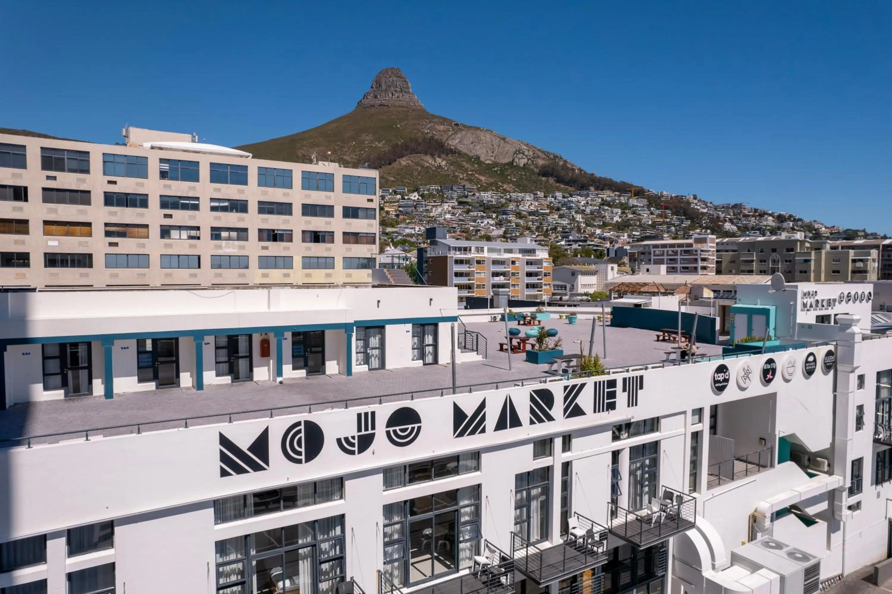 Property building in Mojo Hotel & Market