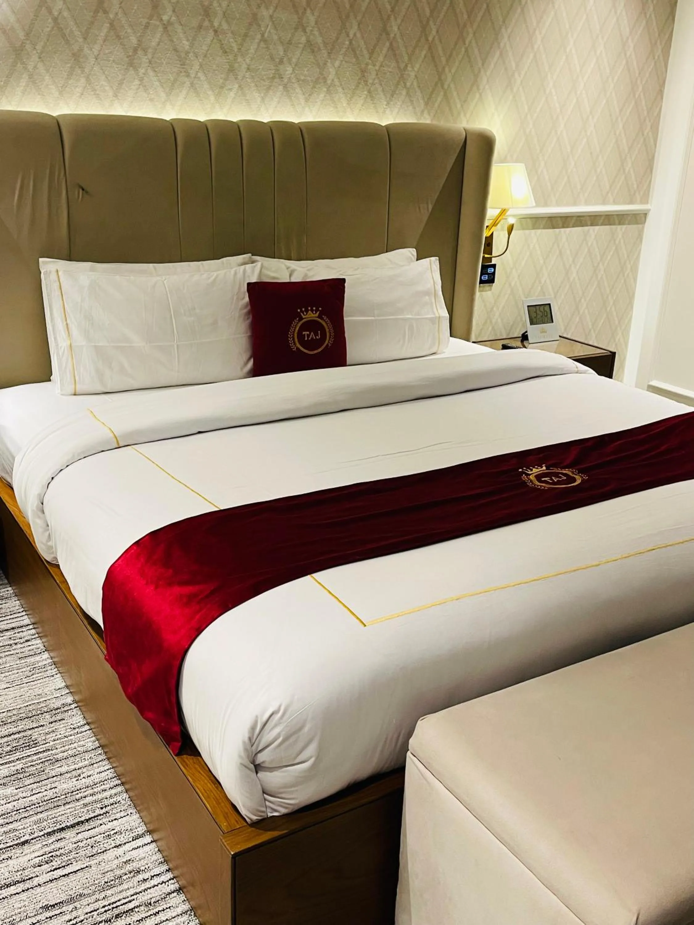 Bed in Taj Signature Hotel Islamabad