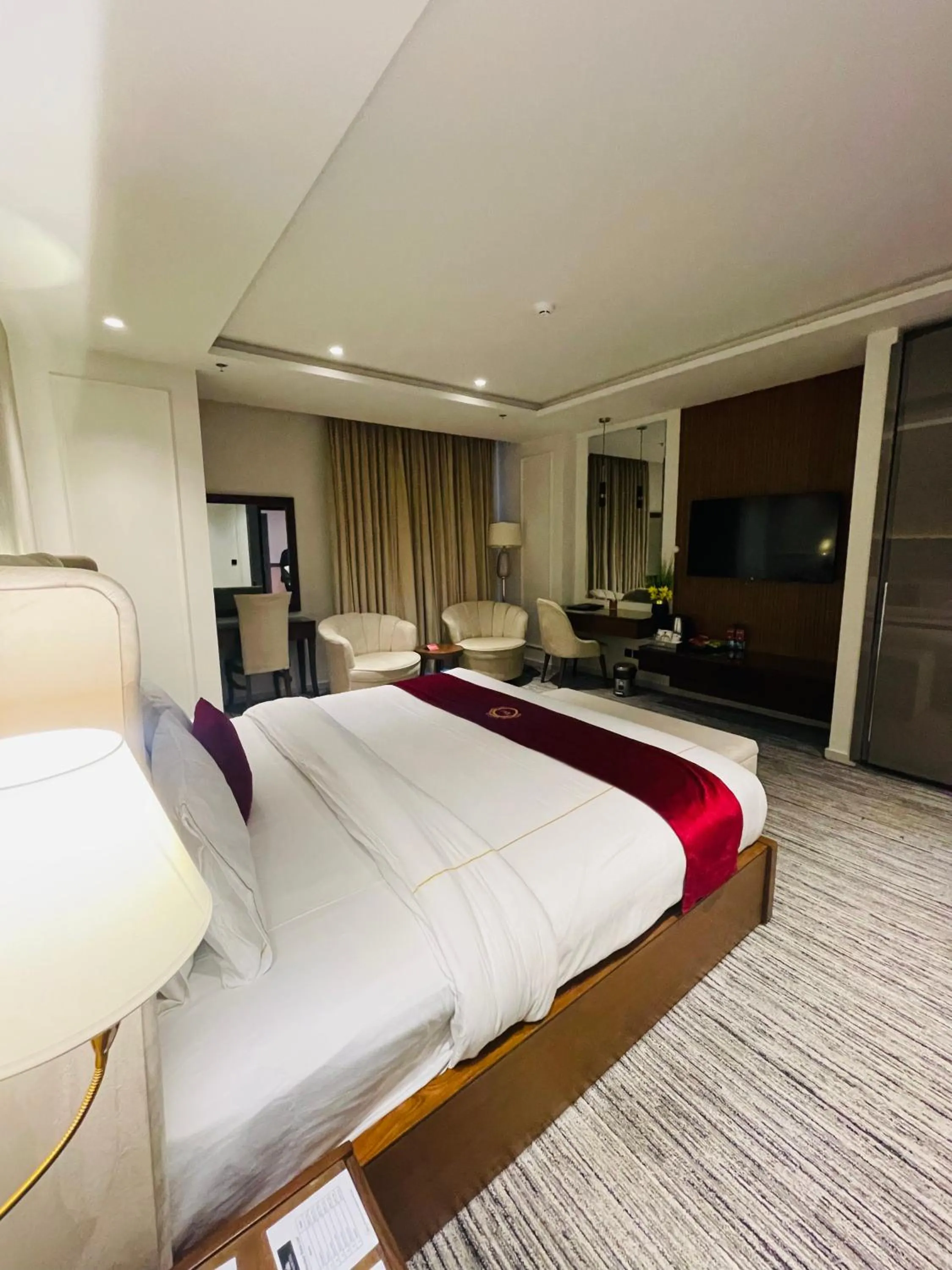 Bed in Taj Signature Hotel Islamabad