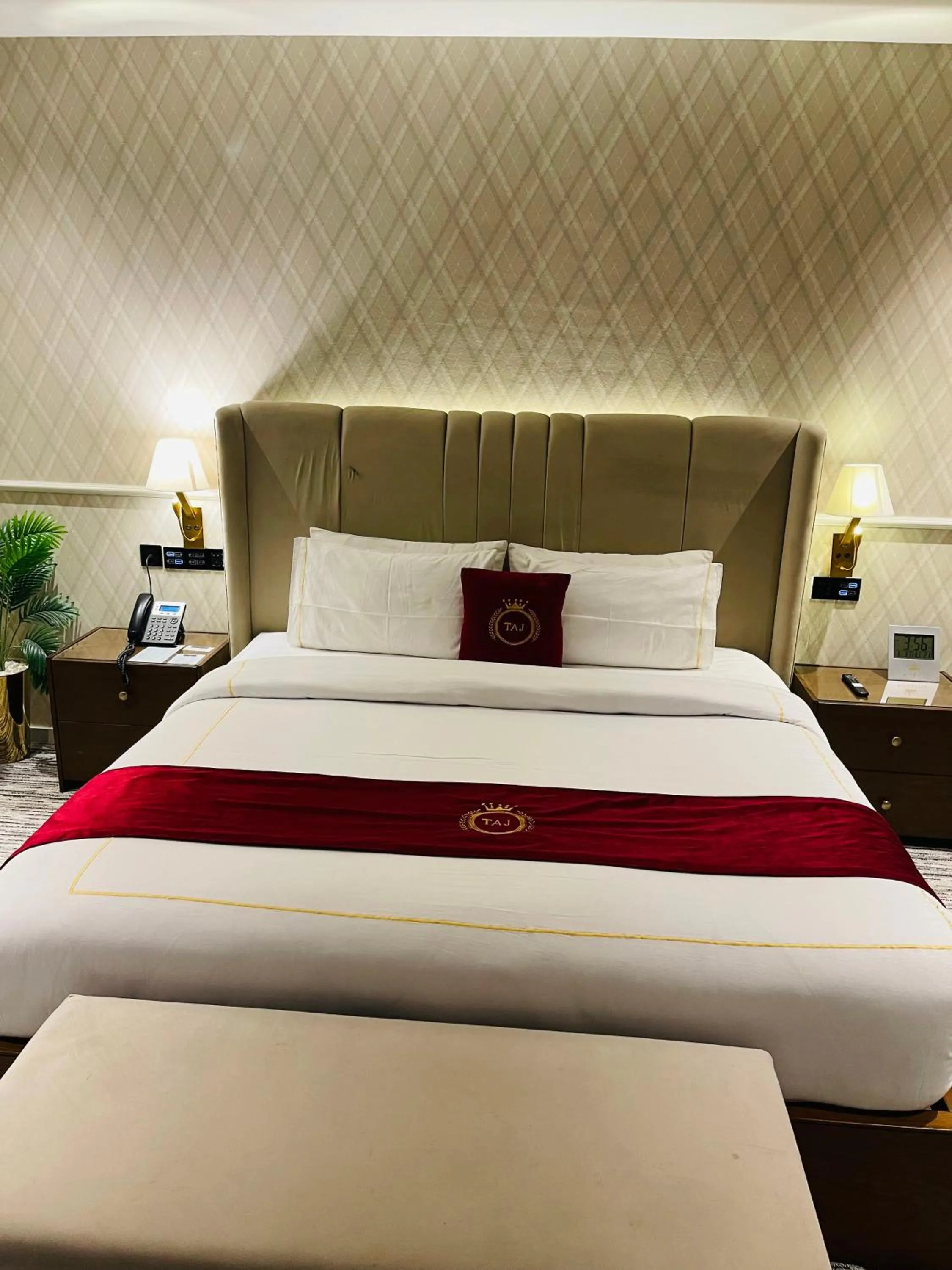 Bed in Taj Signature Hotel Islamabad