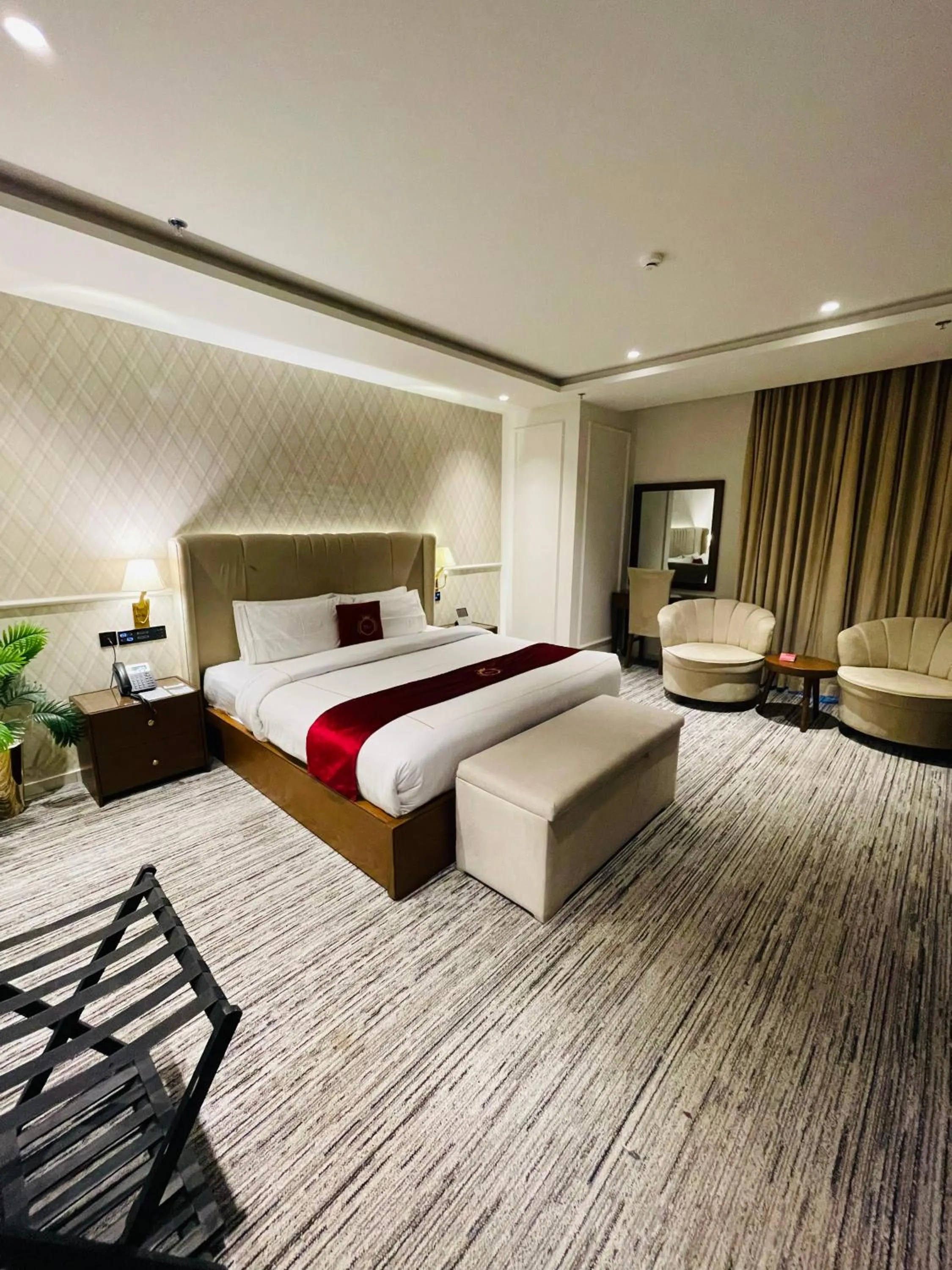 Bed in Taj Signature Hotel Islamabad