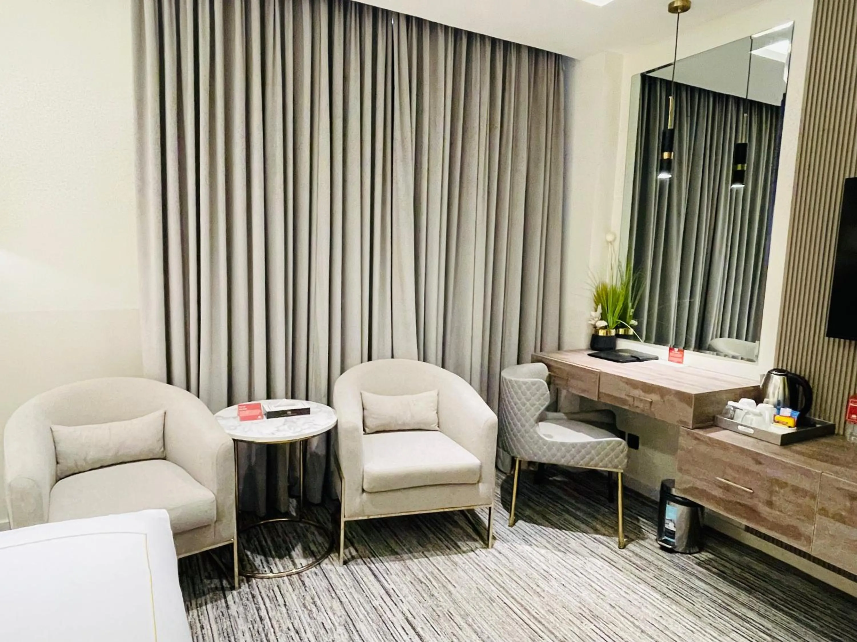 Seating area in Taj Signature Hotel Islamabad