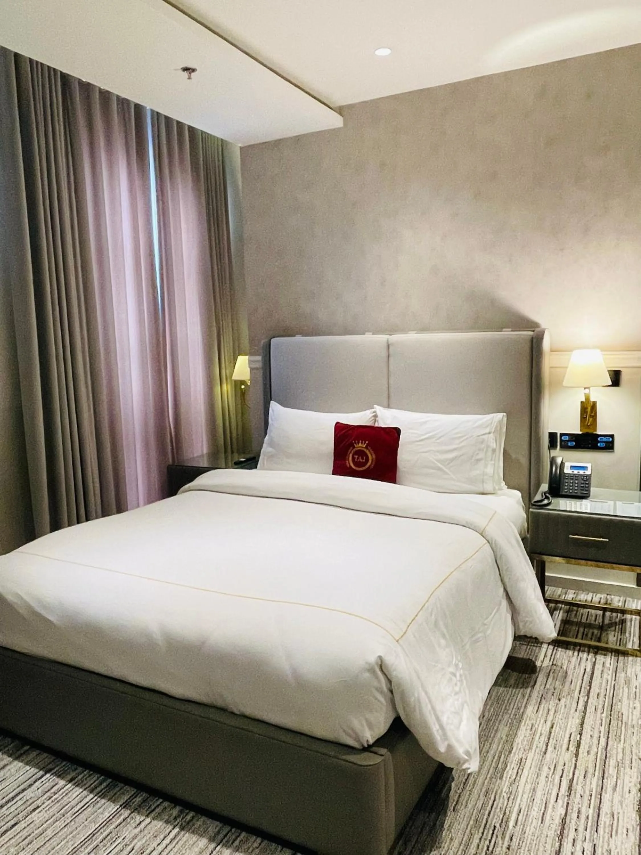 Bed in Taj Signature Hotel Islamabad